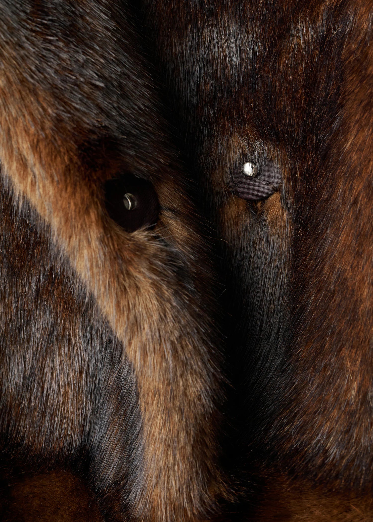 Fur Effect Coat With Shirt Collar