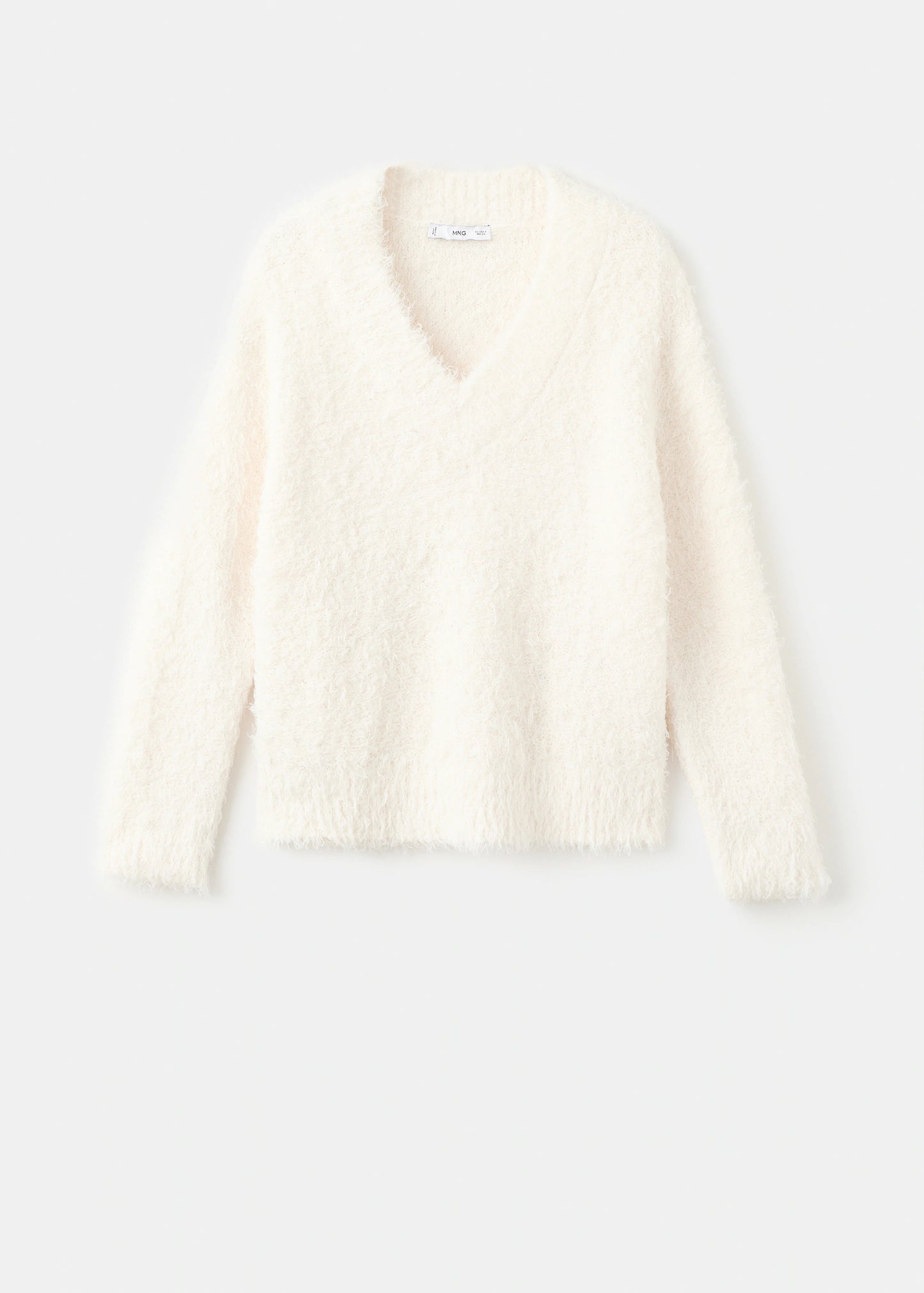 Fur Effect Knitted Sweater