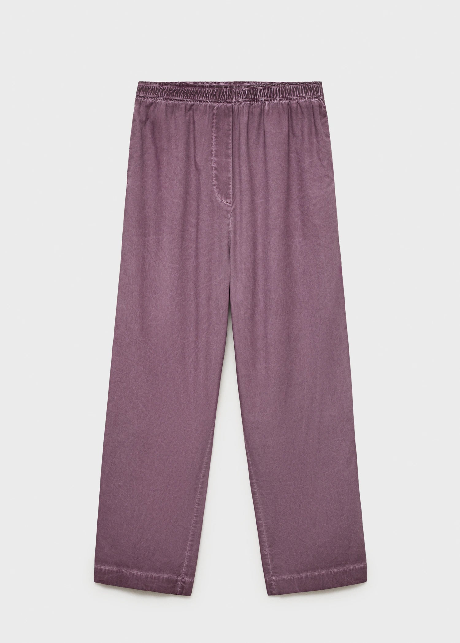 Garment Dyed Cotton Long Trousers