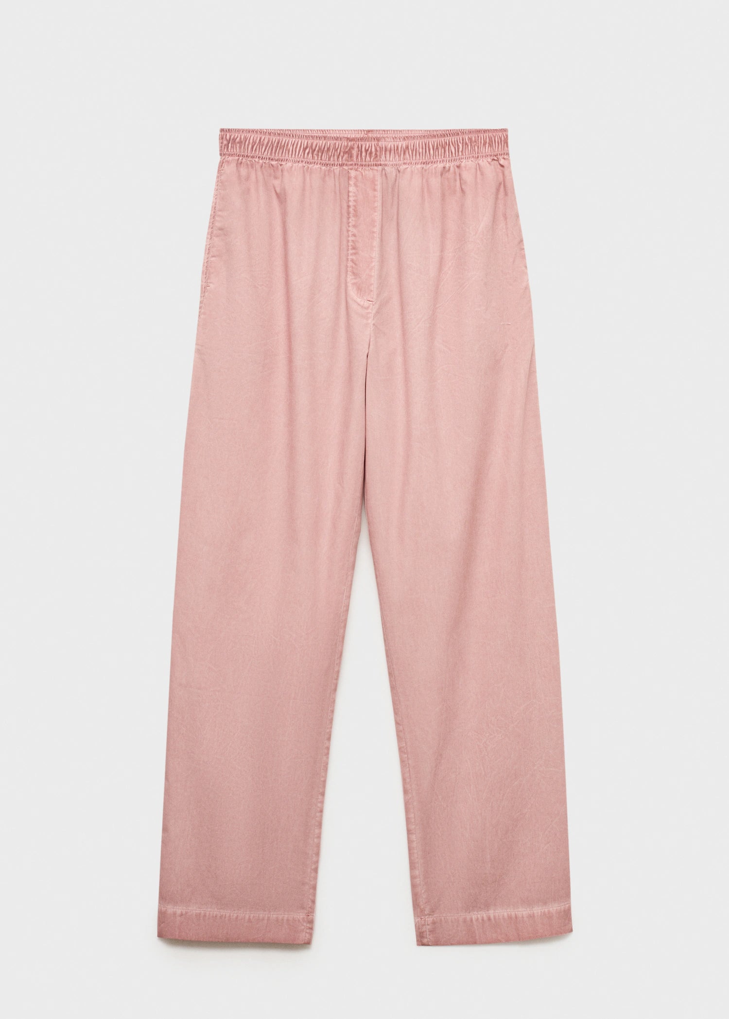 Garment Dyed Cotton Long Trousers