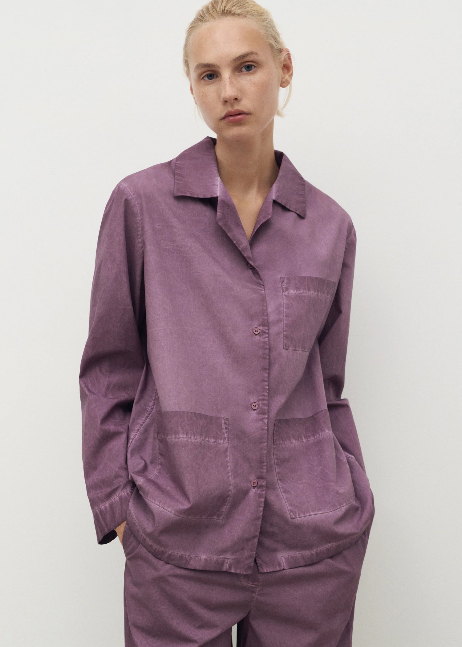 Garment Dyed Cotton Shirt