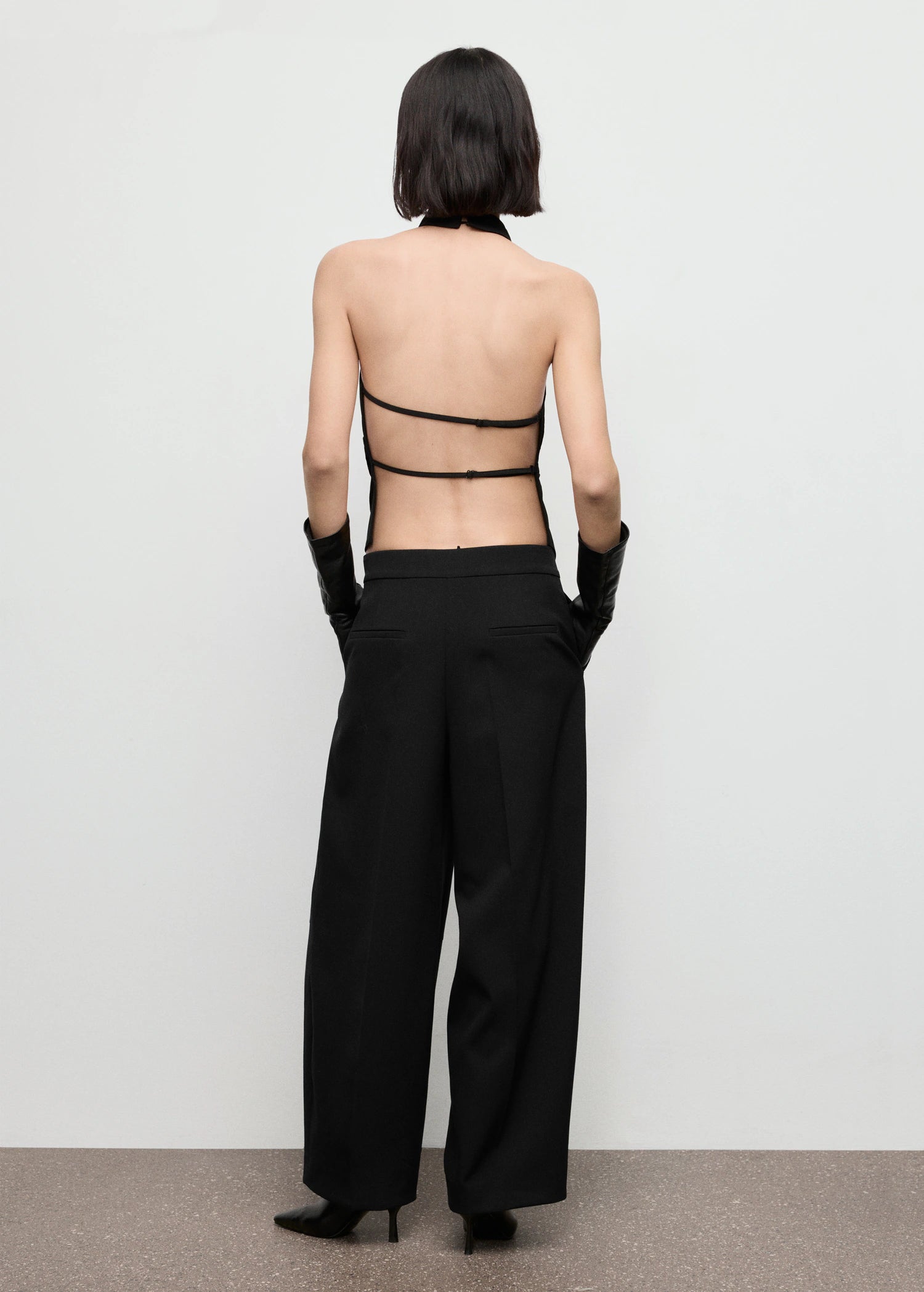 Halter Top With Open Back