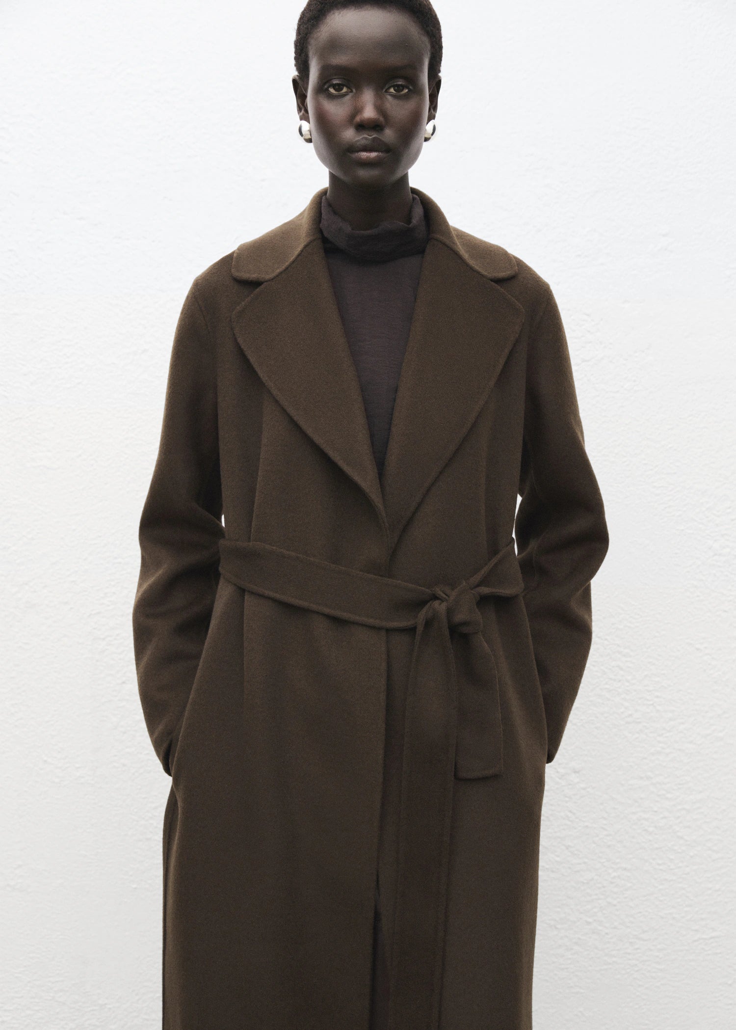 Handmade Wool Coat With Belt