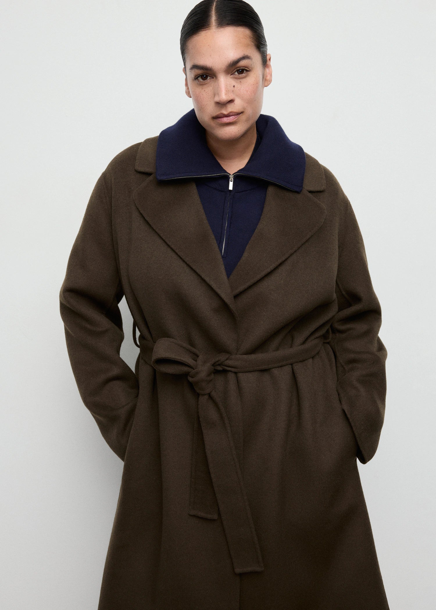 Handmade Wool Coat With Belt