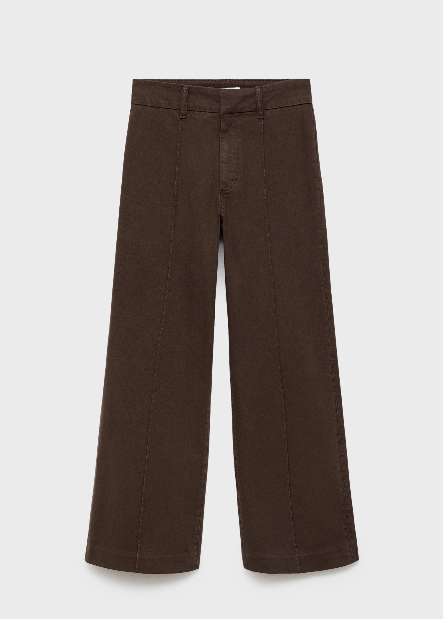 High Waist Wide Leg Jeans With Seams