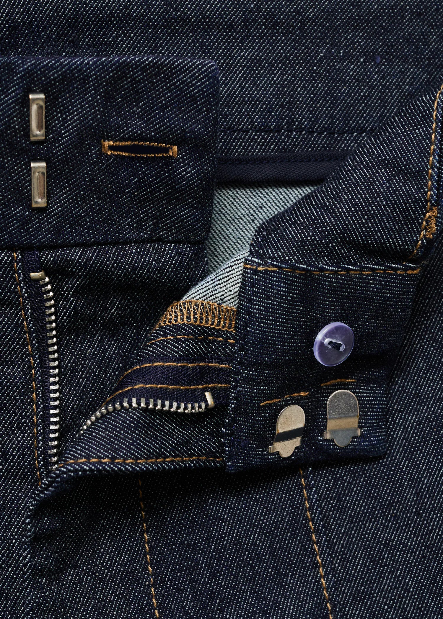 High Waisted Culotte Jeans With Stitching