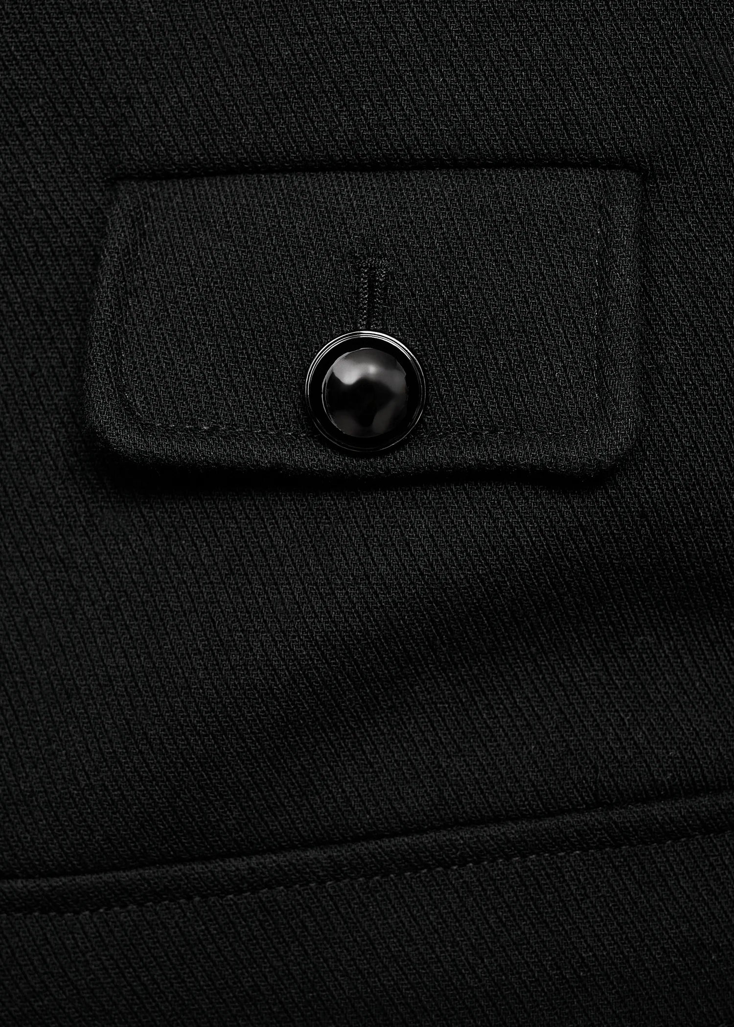 Jacket With Jewel Button Strip Collar