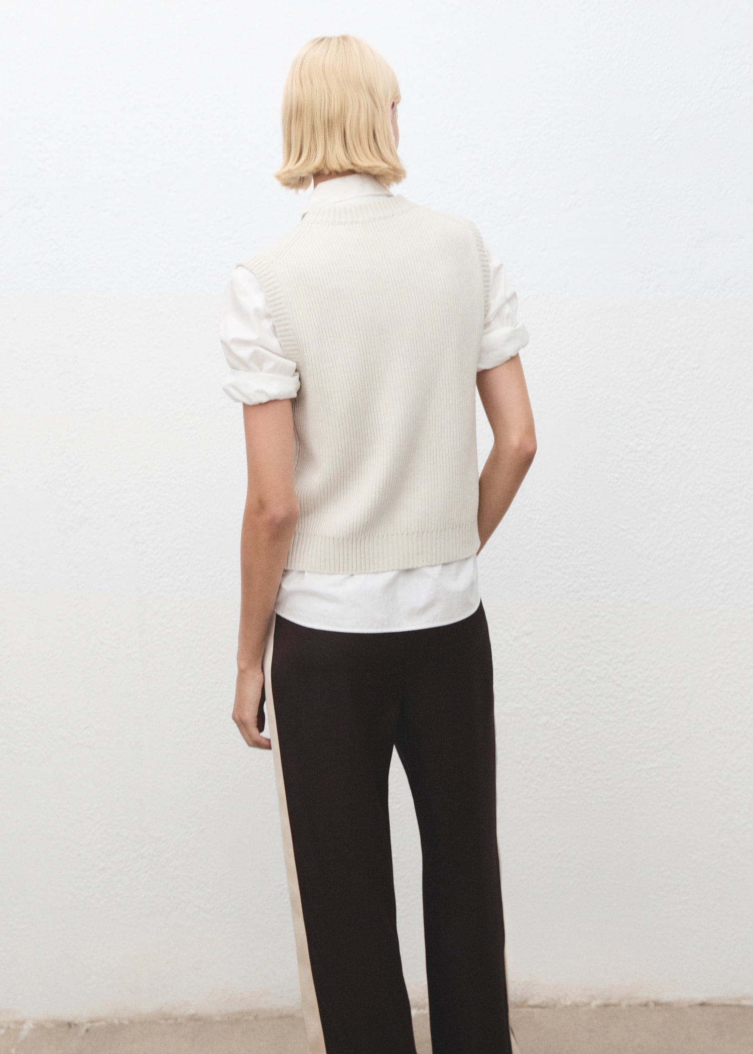 Knitted Gilet With Zip