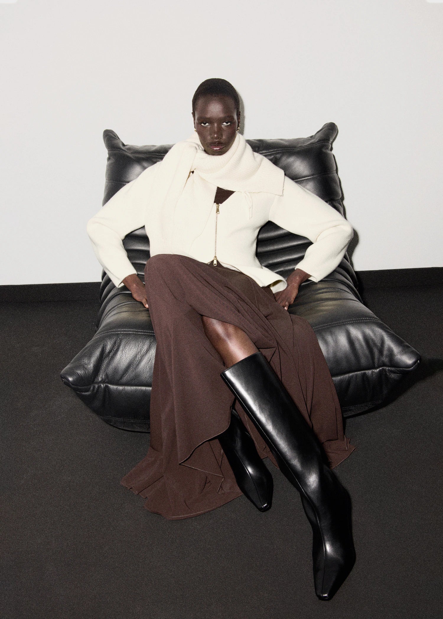 Knitted Jacket With Zip