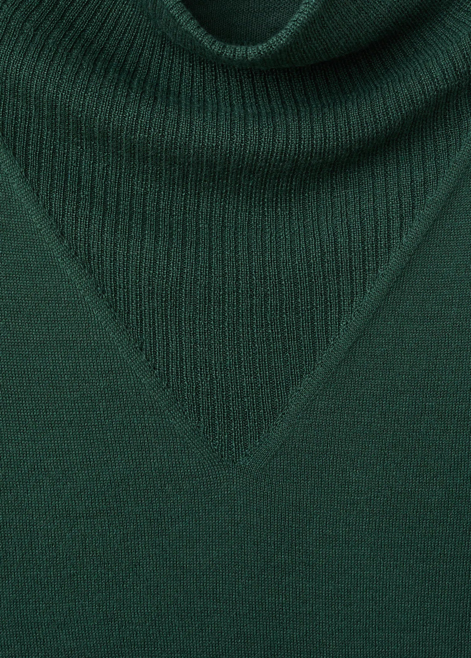 Knitted Sweater With Draped Neck