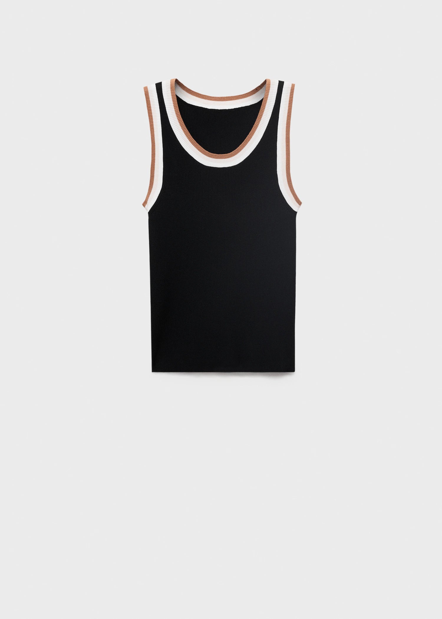 Knitted Top With Contrast Details