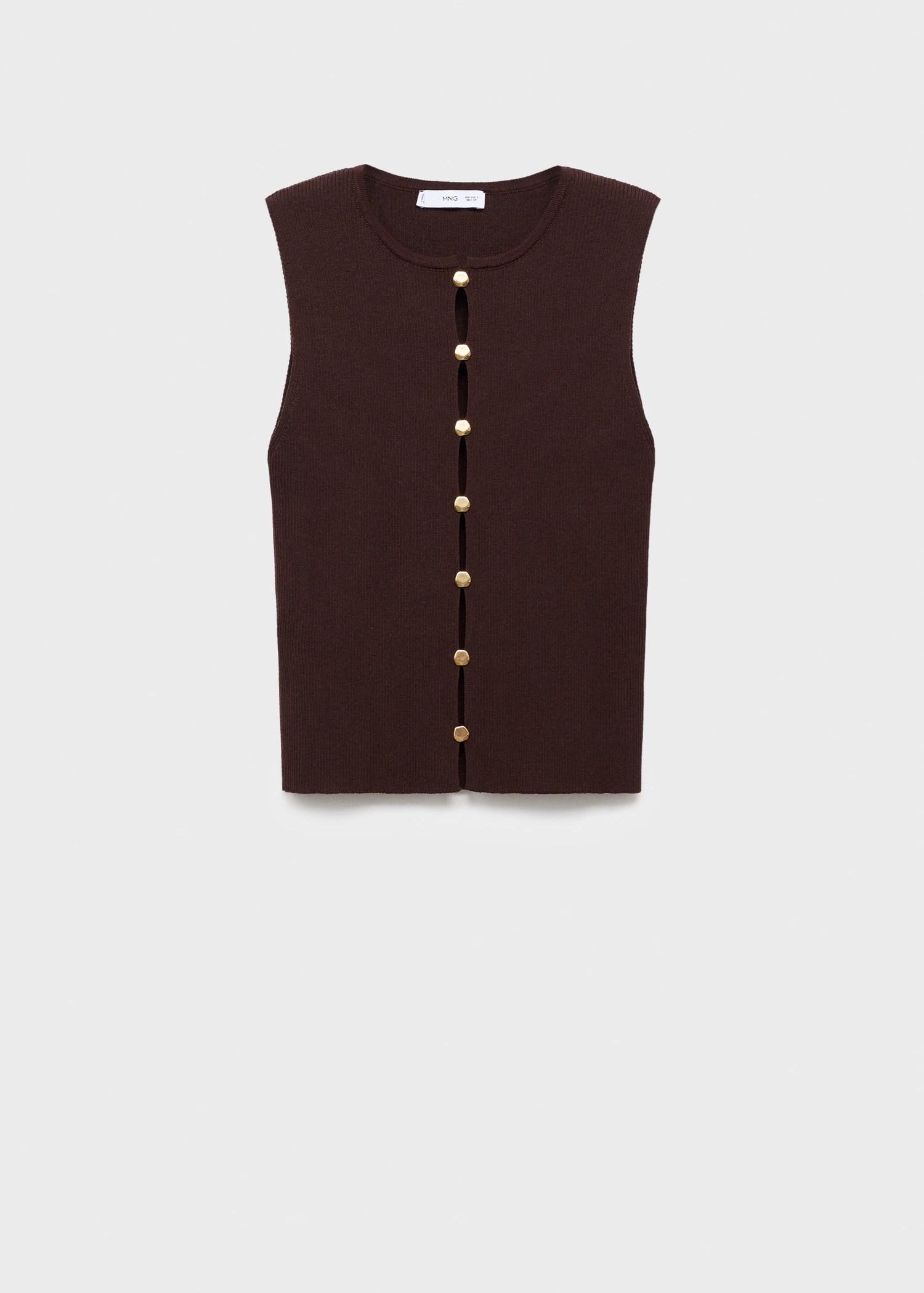 Knitted Waistcoat With Slits