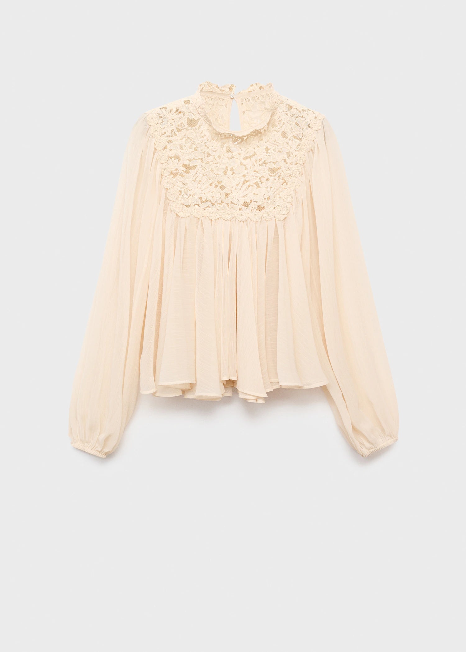 Lace Combination Blouse