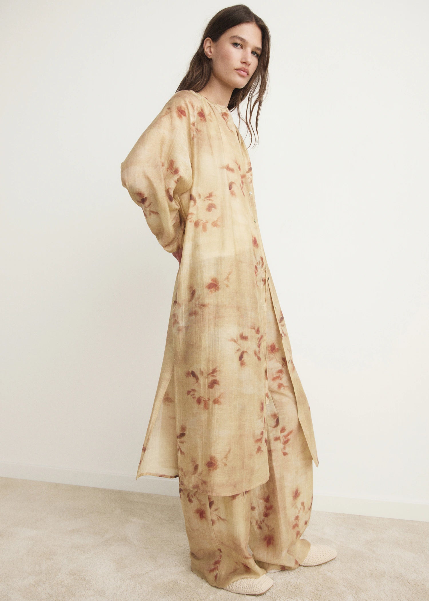 Leaf Print Caftan