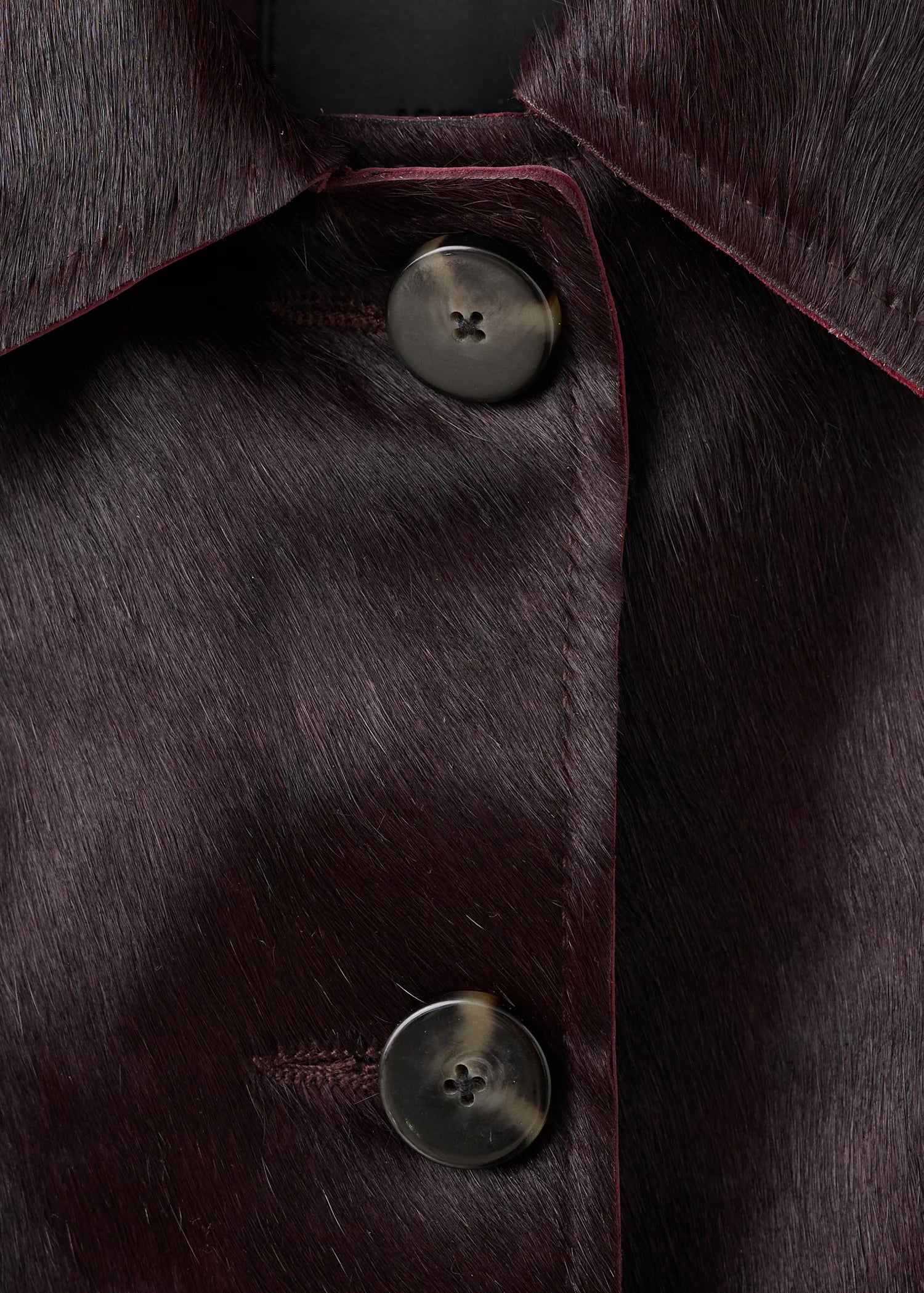 Leather Jacket With Fur Pockets