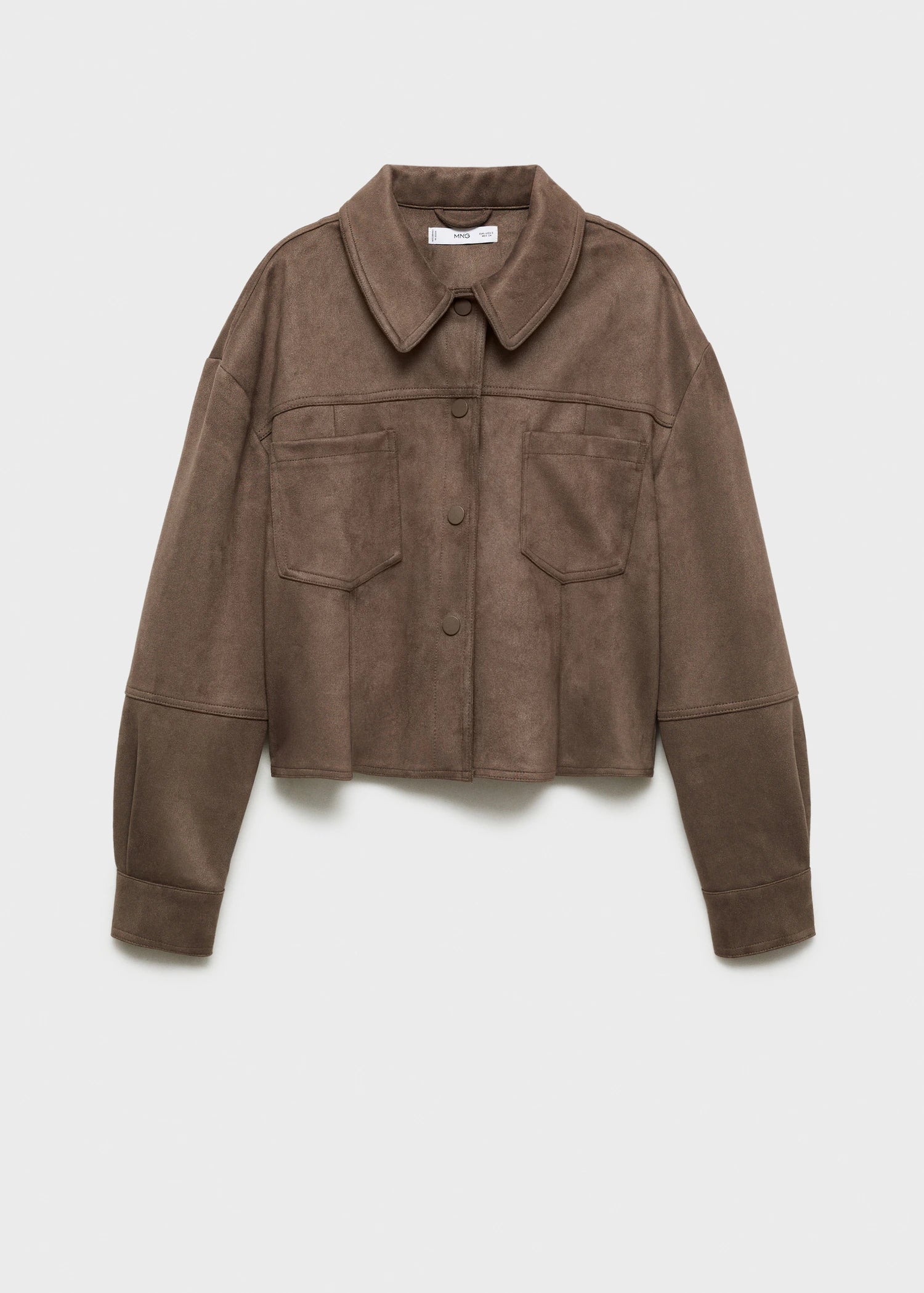 Leather Effect Jacket With Pockets