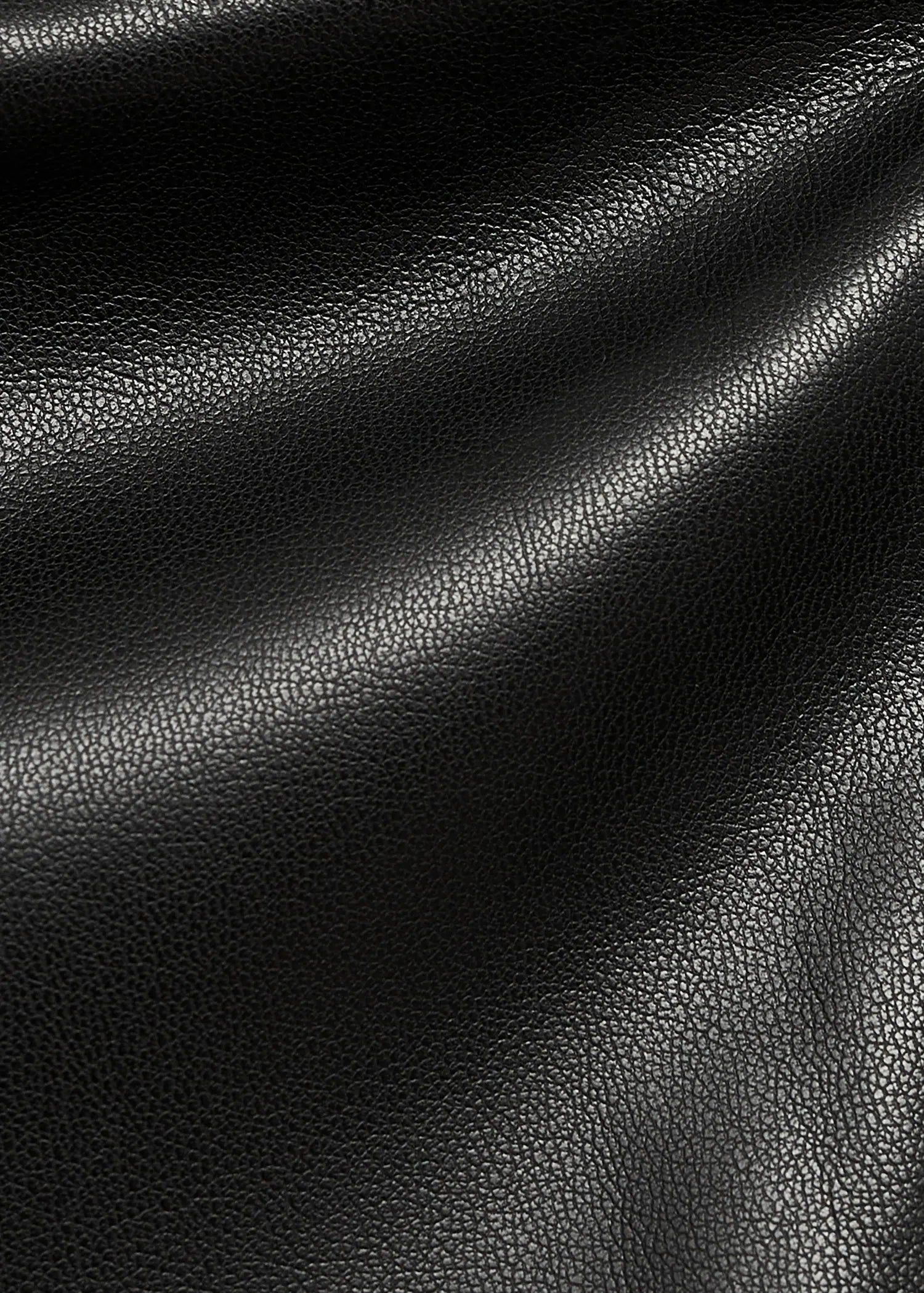 Leather Effect Top With Open Shoulders