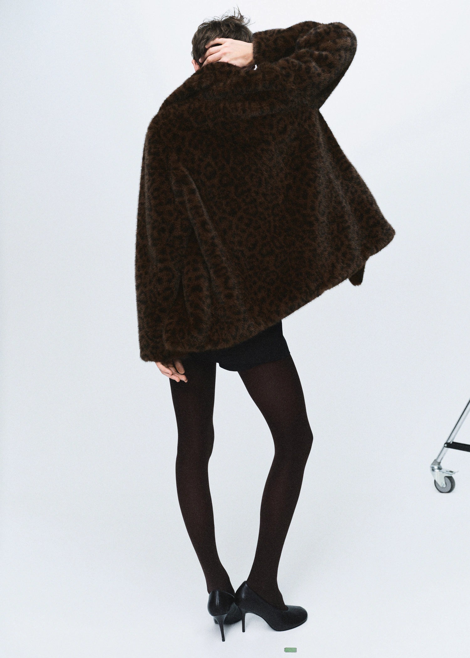 Leopard Fur Effect Coat