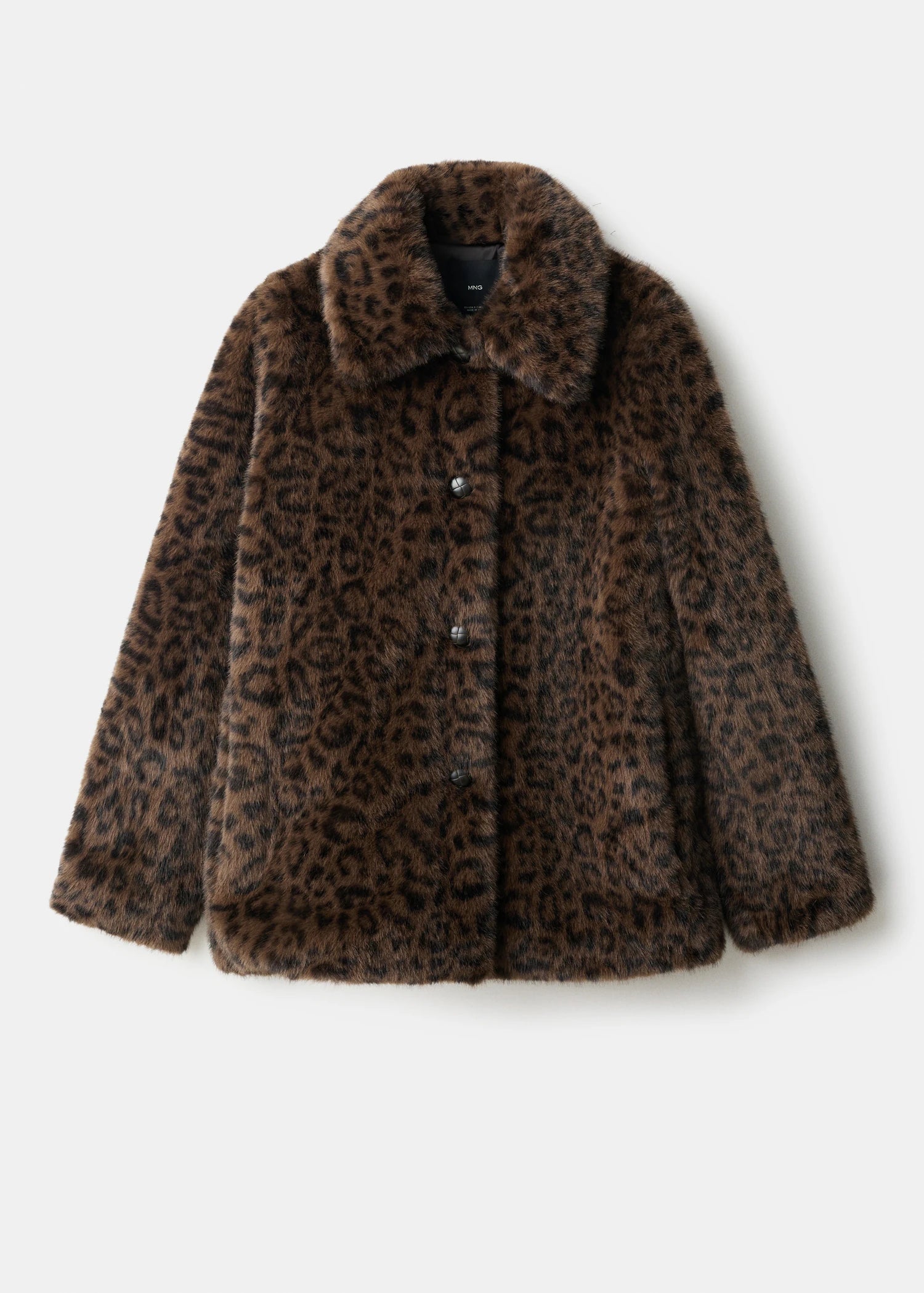 Leopard Fur Effect Coat