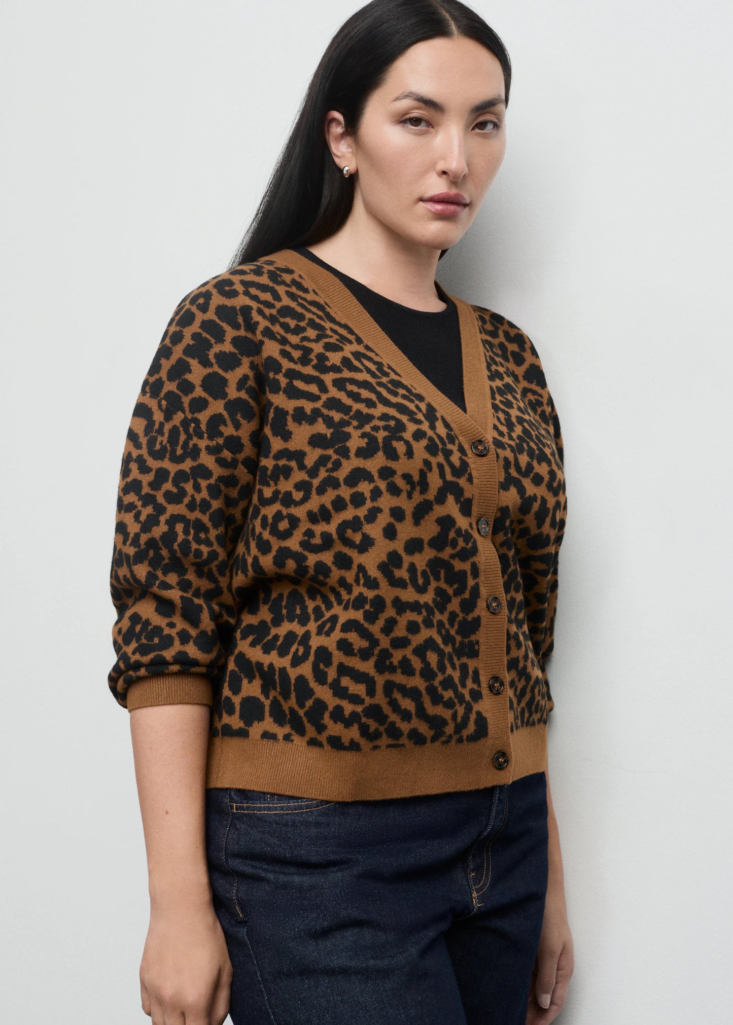Leopard Knit Cardigan