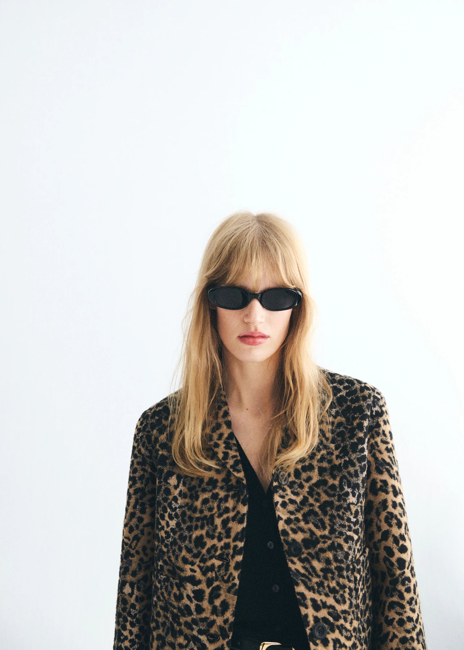 Leopard Print Jacket With Buttons