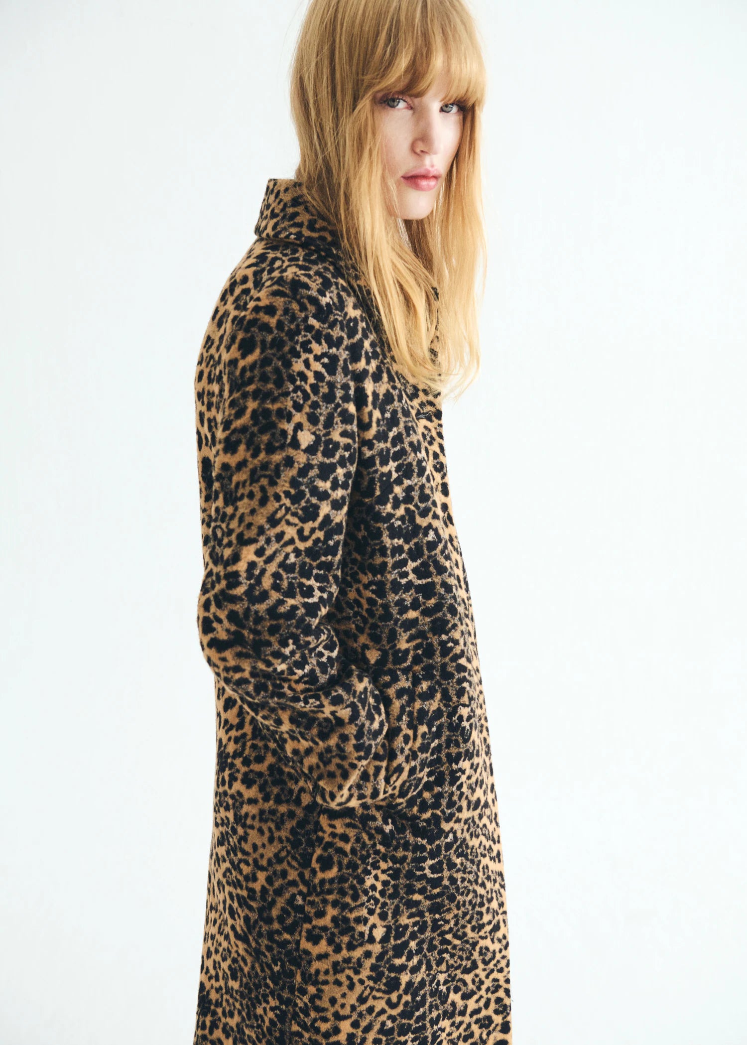 Leopard Print Long Coat