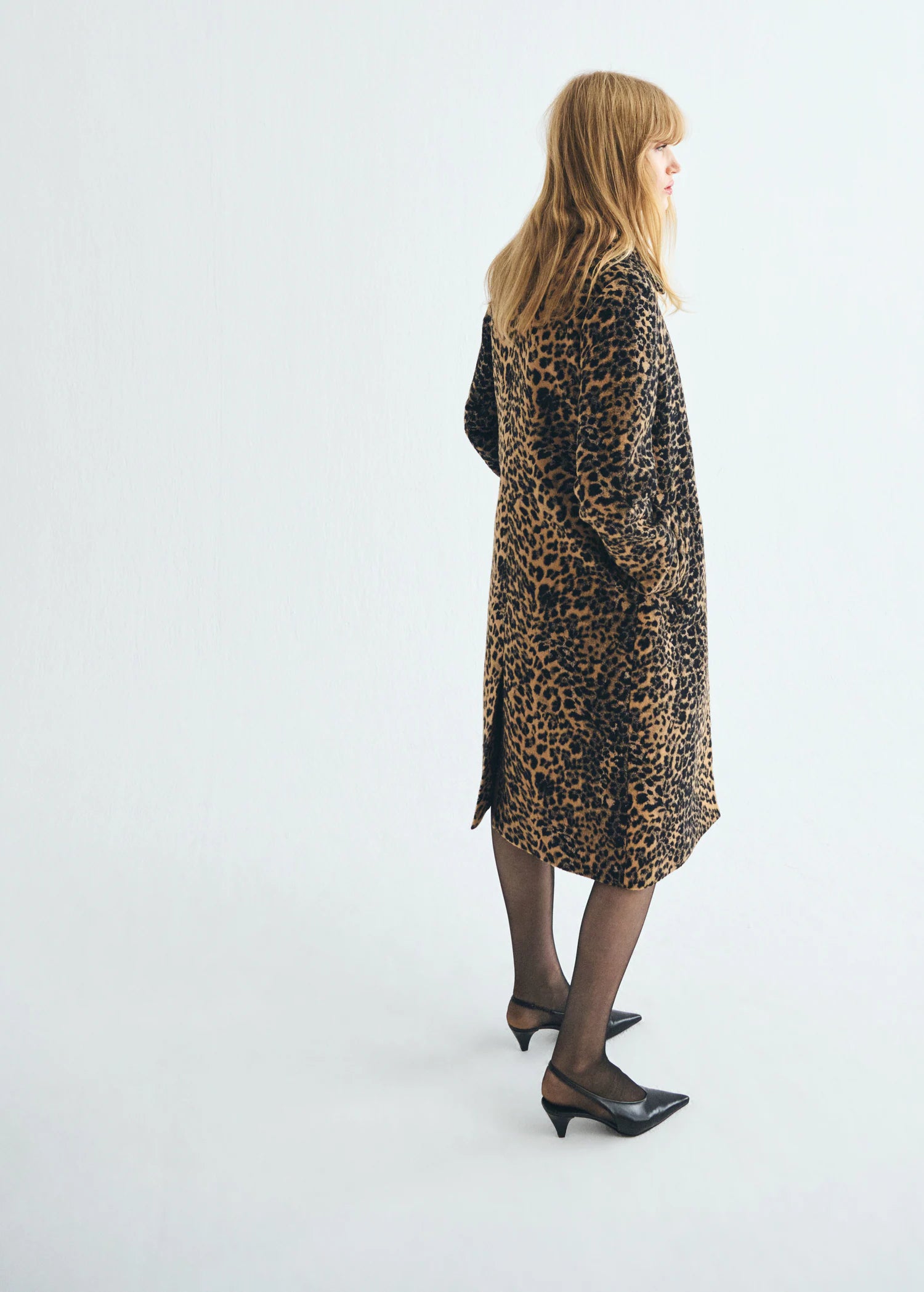 Leopard Print Long Coat