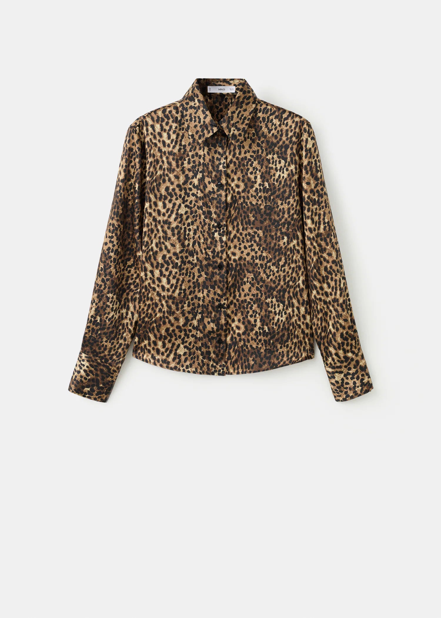 Leopard Print Satin Shirt