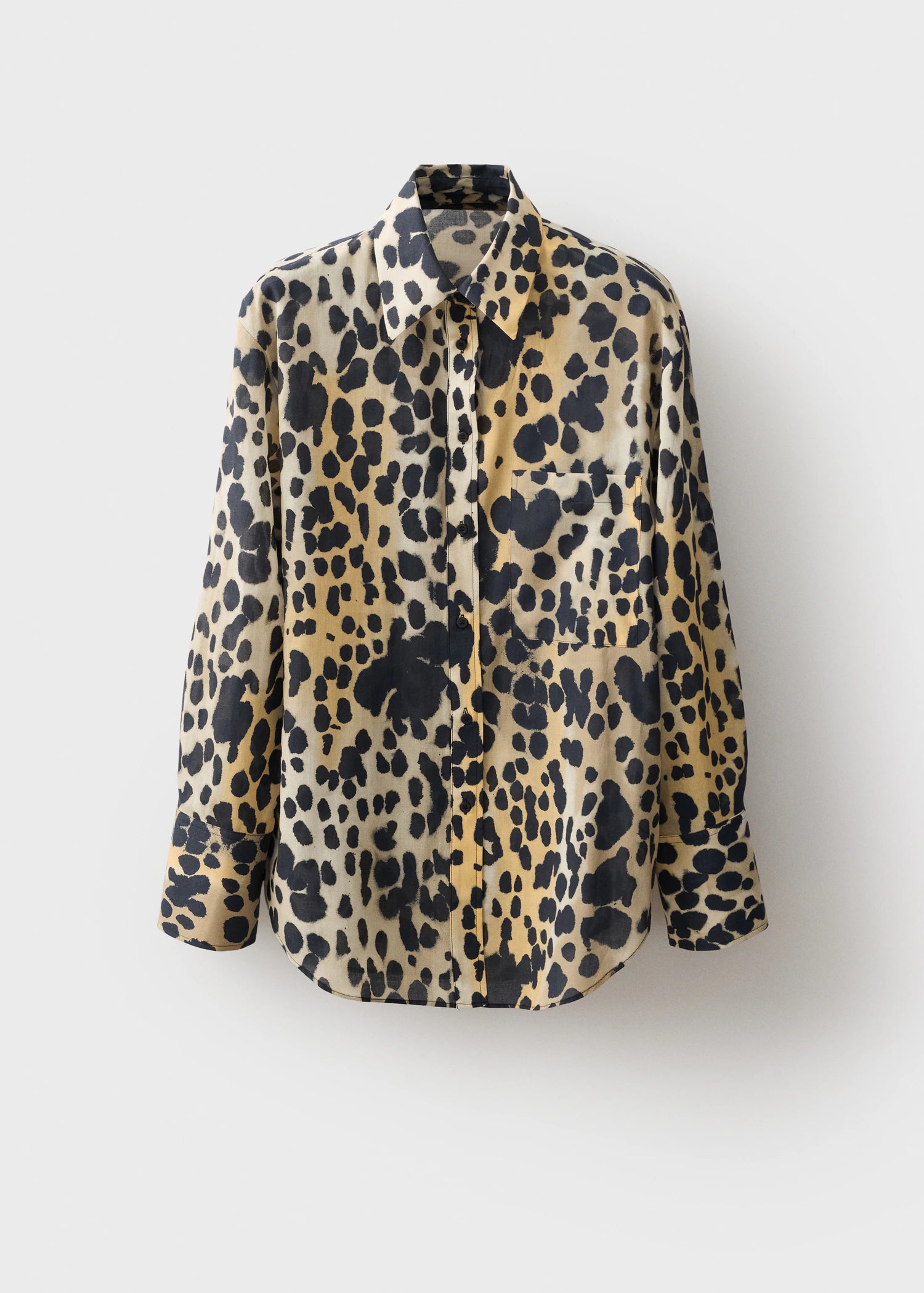 Leopard Print Shirt With Pocket