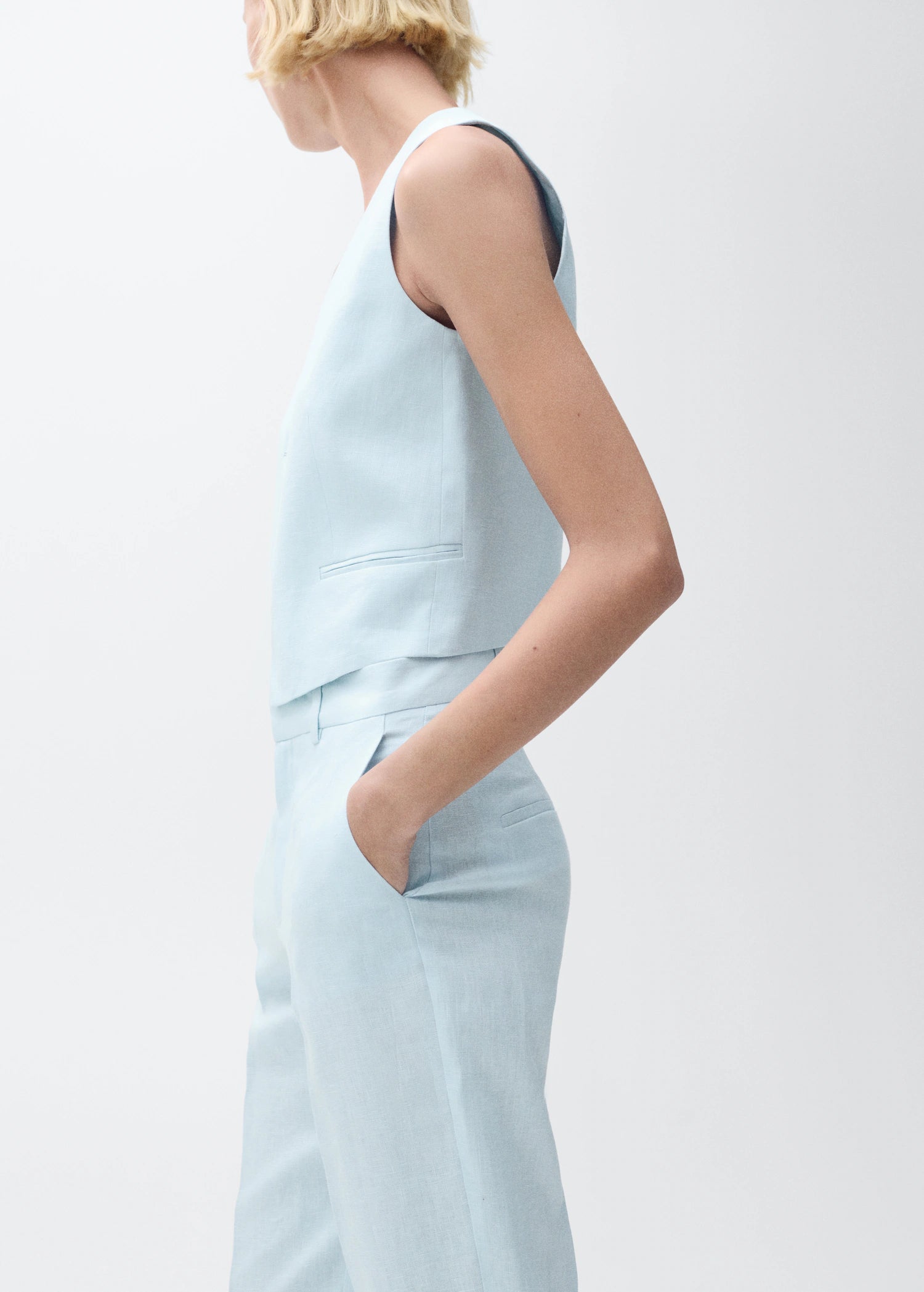 Linen Suit Waistcoat