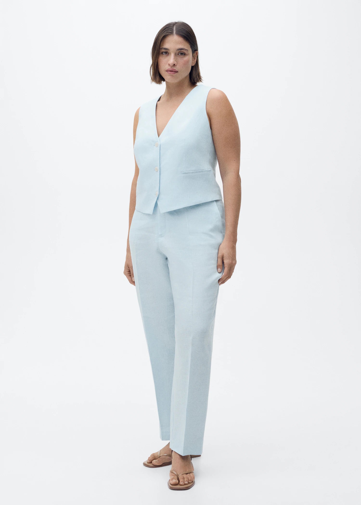 Linen Suit Waistcoat