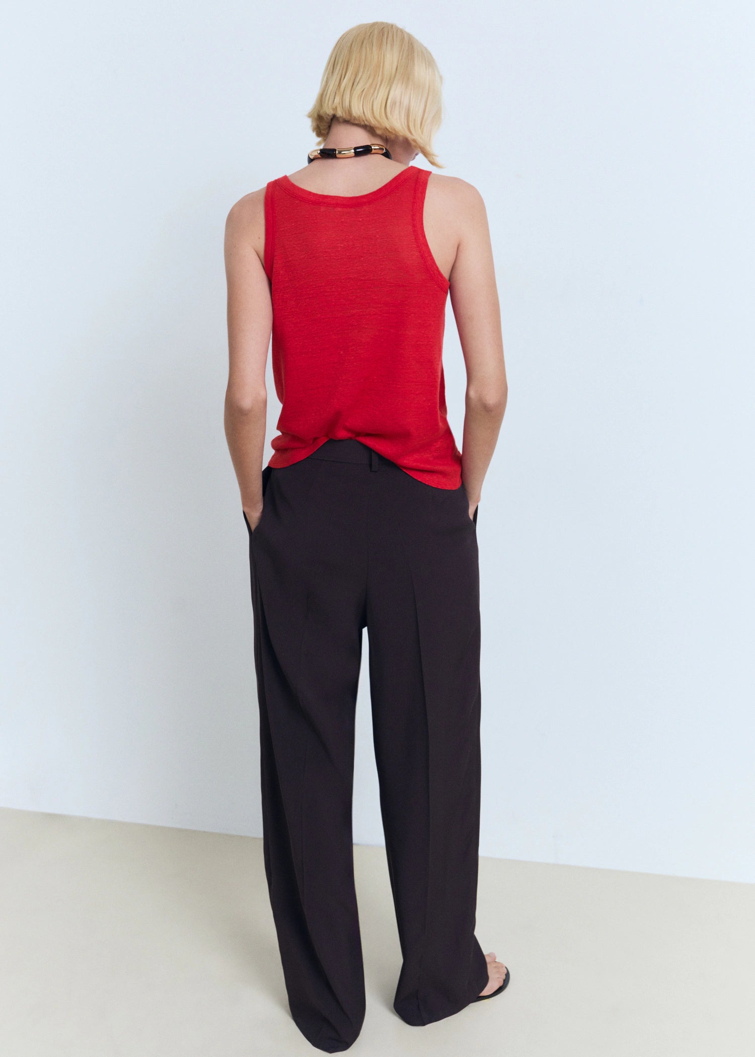 Linen Top With Sleeves