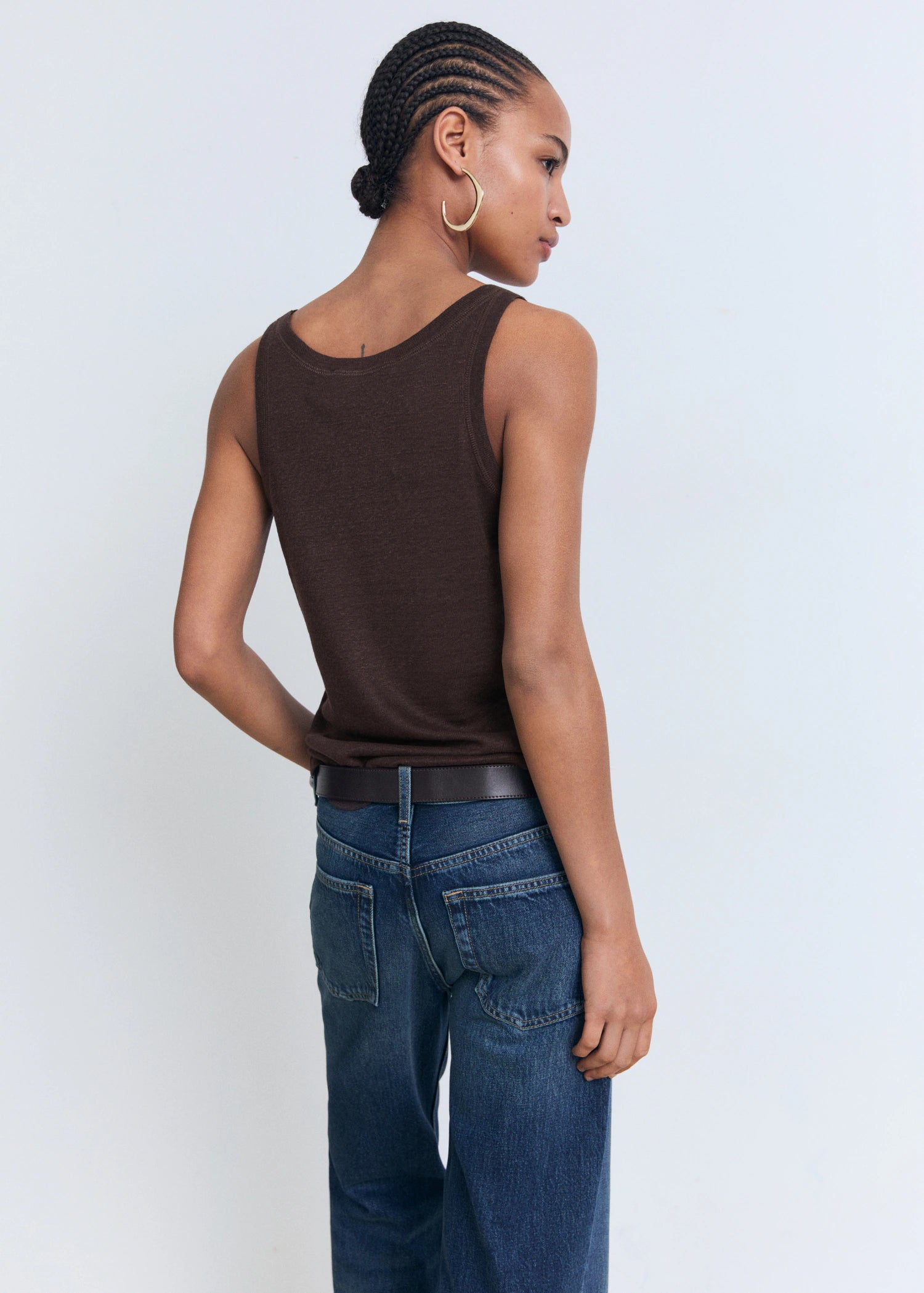 Linen Top With Sleeves