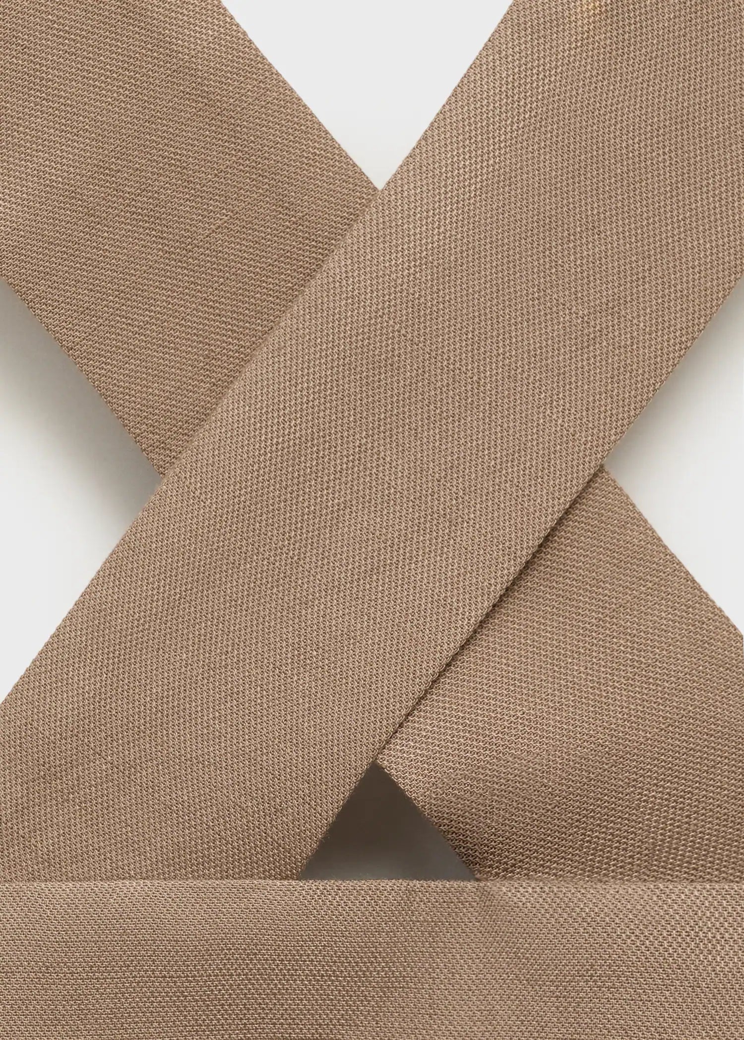 Linen Blend Cross Back Top