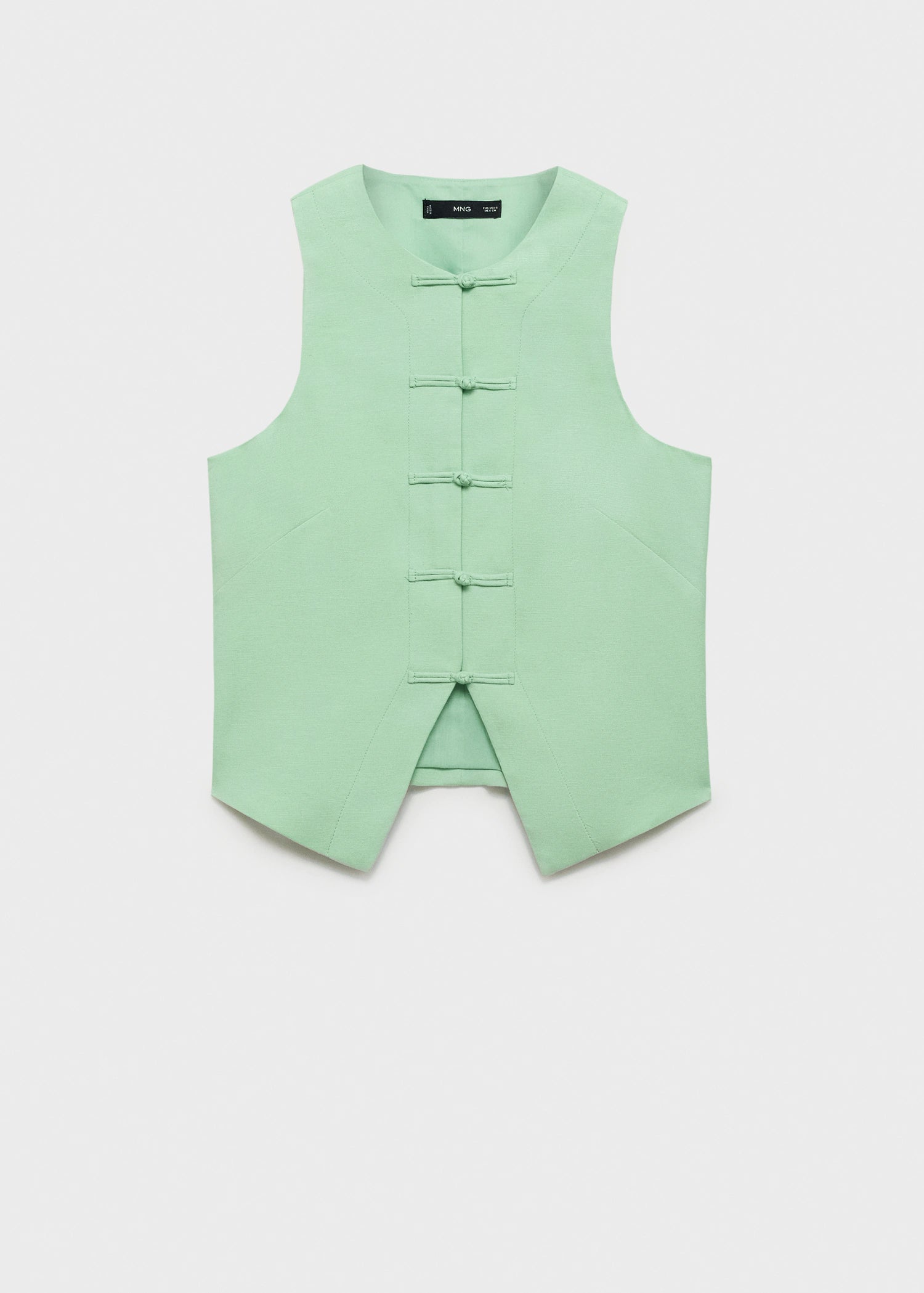 Linen Blend Suit Waistcoat