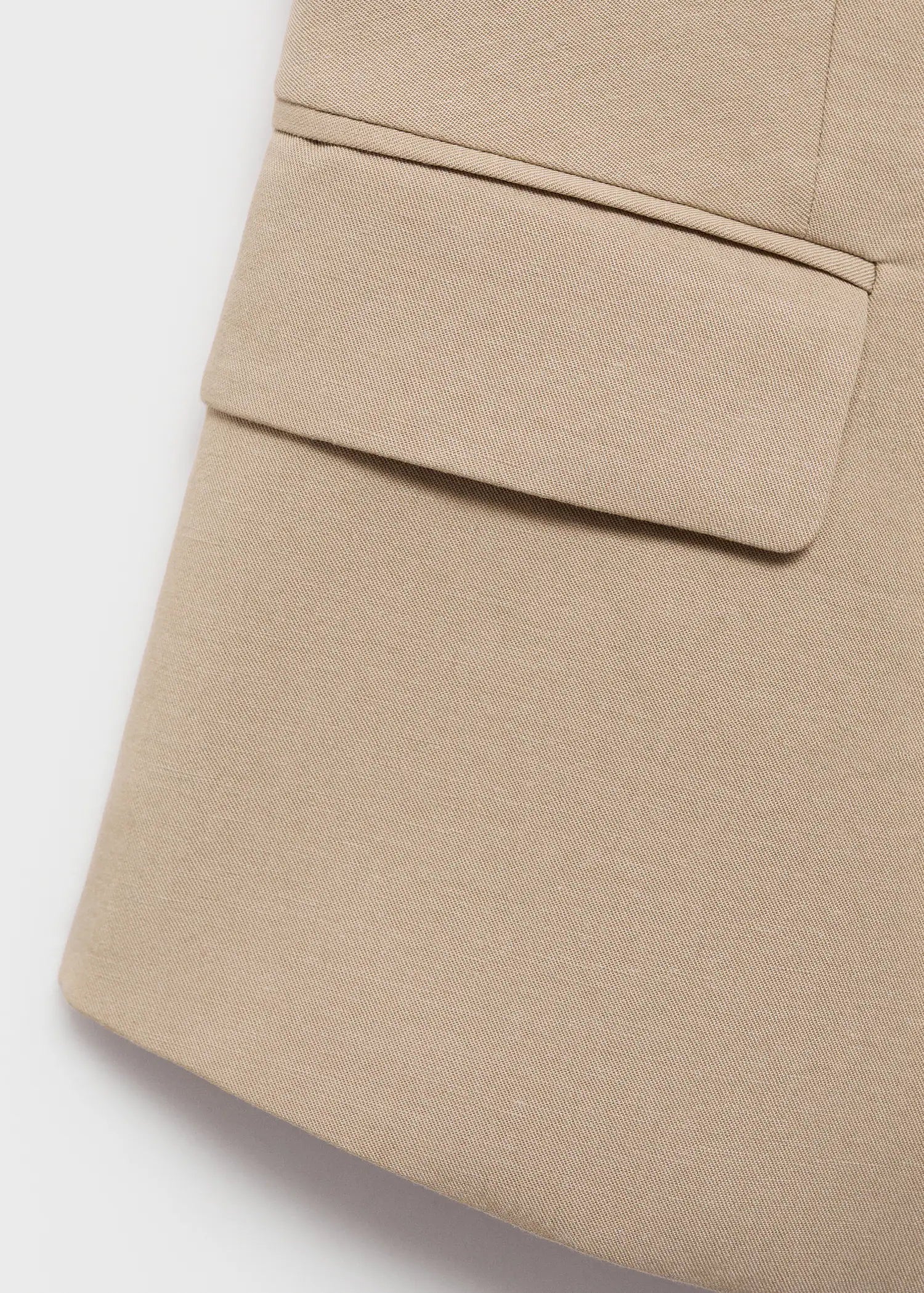 Linen Blend Suit Waistcoat