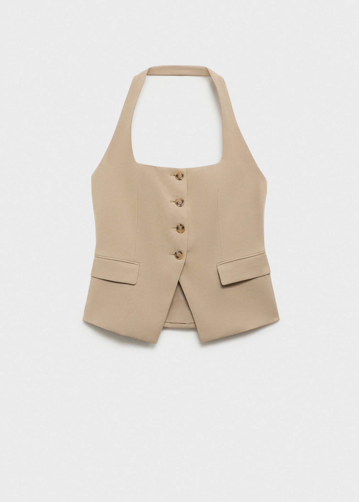 Linen Blend Suit Waistcoat