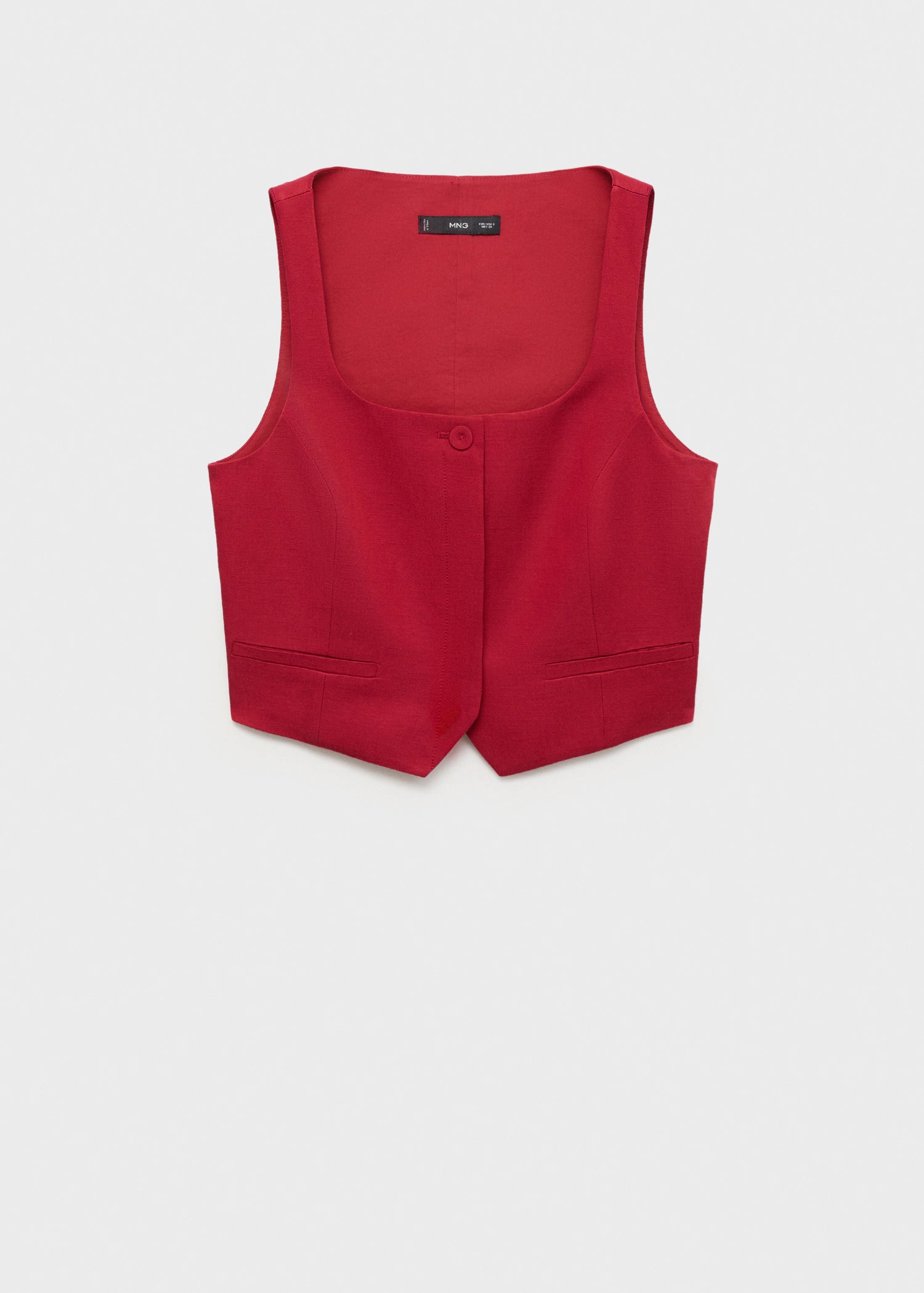 Linen Blend Suit Waistcoat