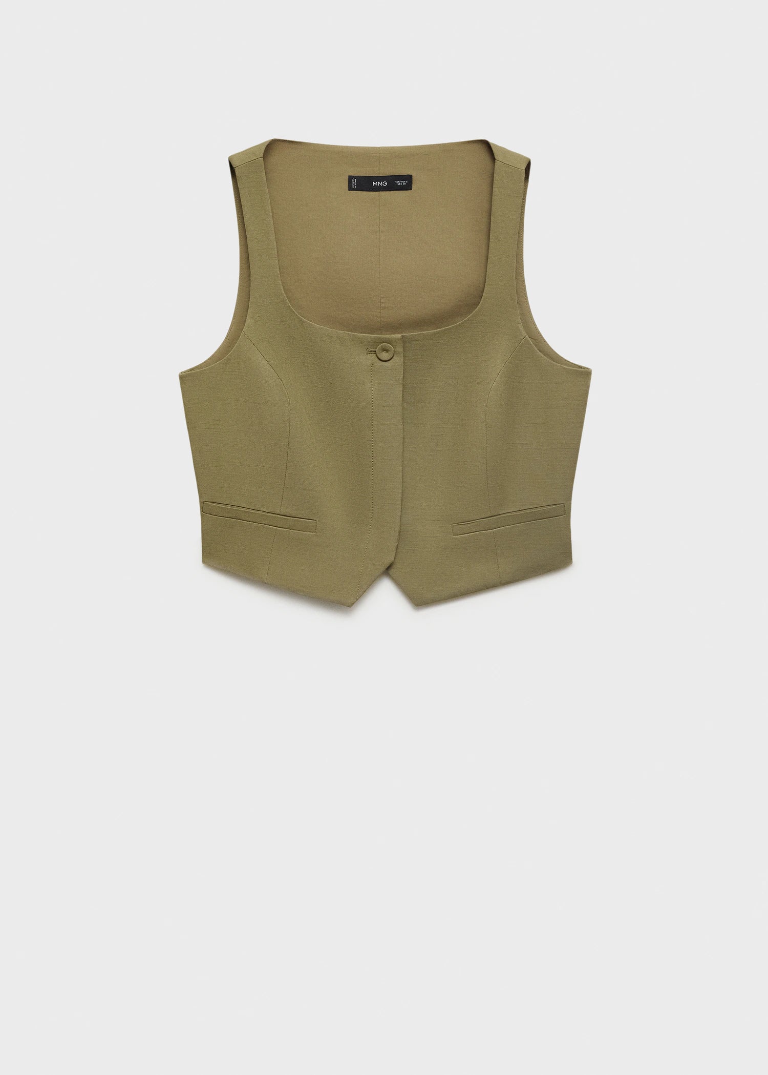 Linen Blend Suit Waistcoat