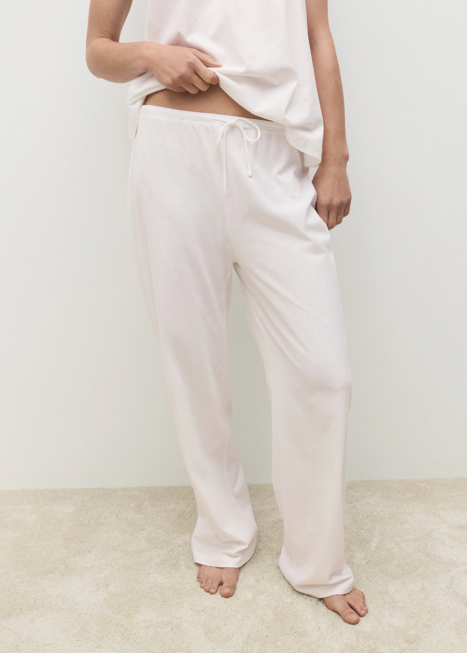 Long Cotton Pyjama Trousers