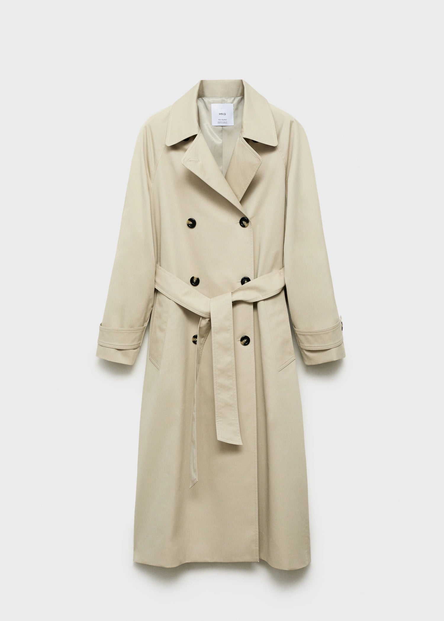 Long Double Breasted Trench Coat