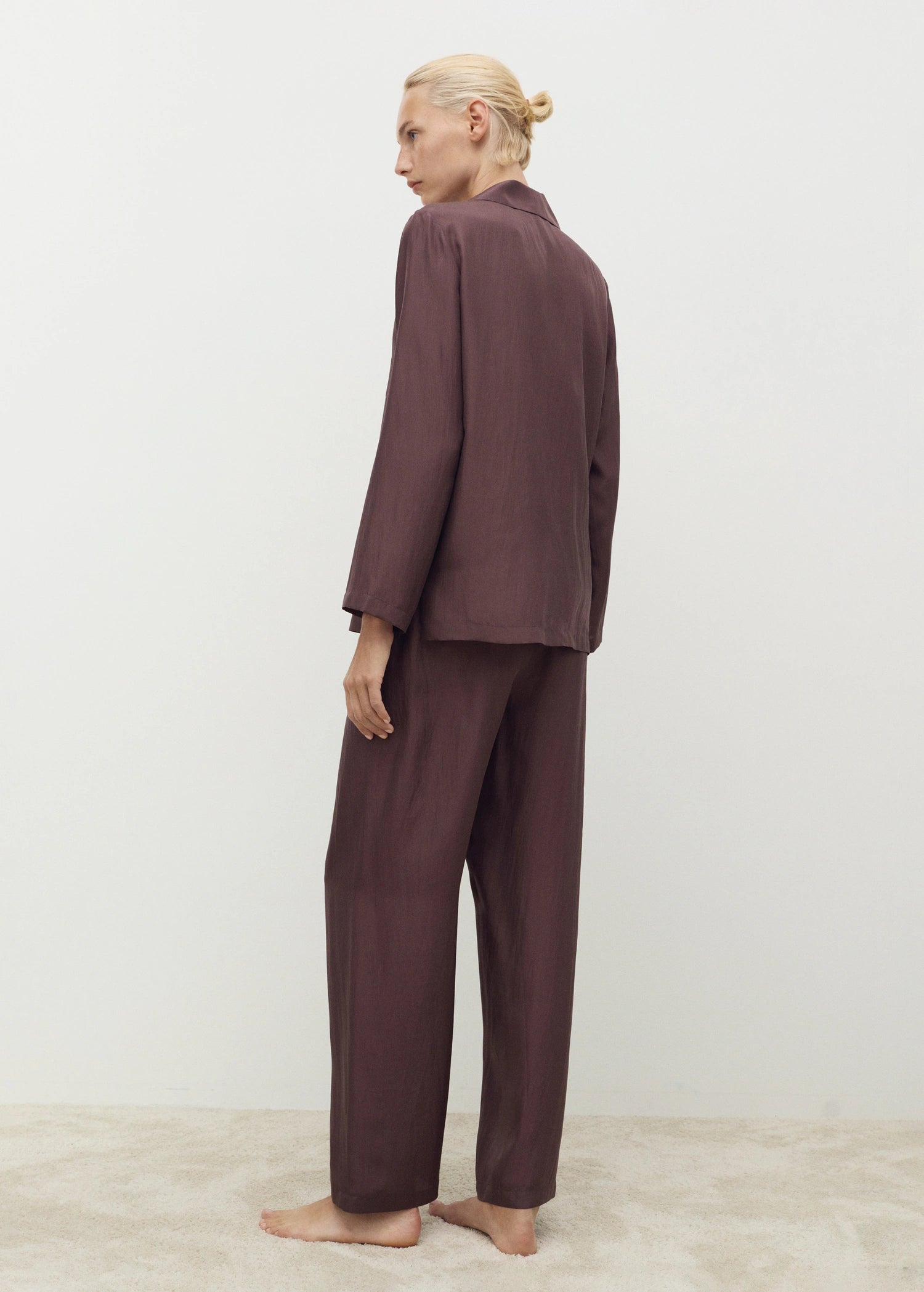 Long Silk Trousers