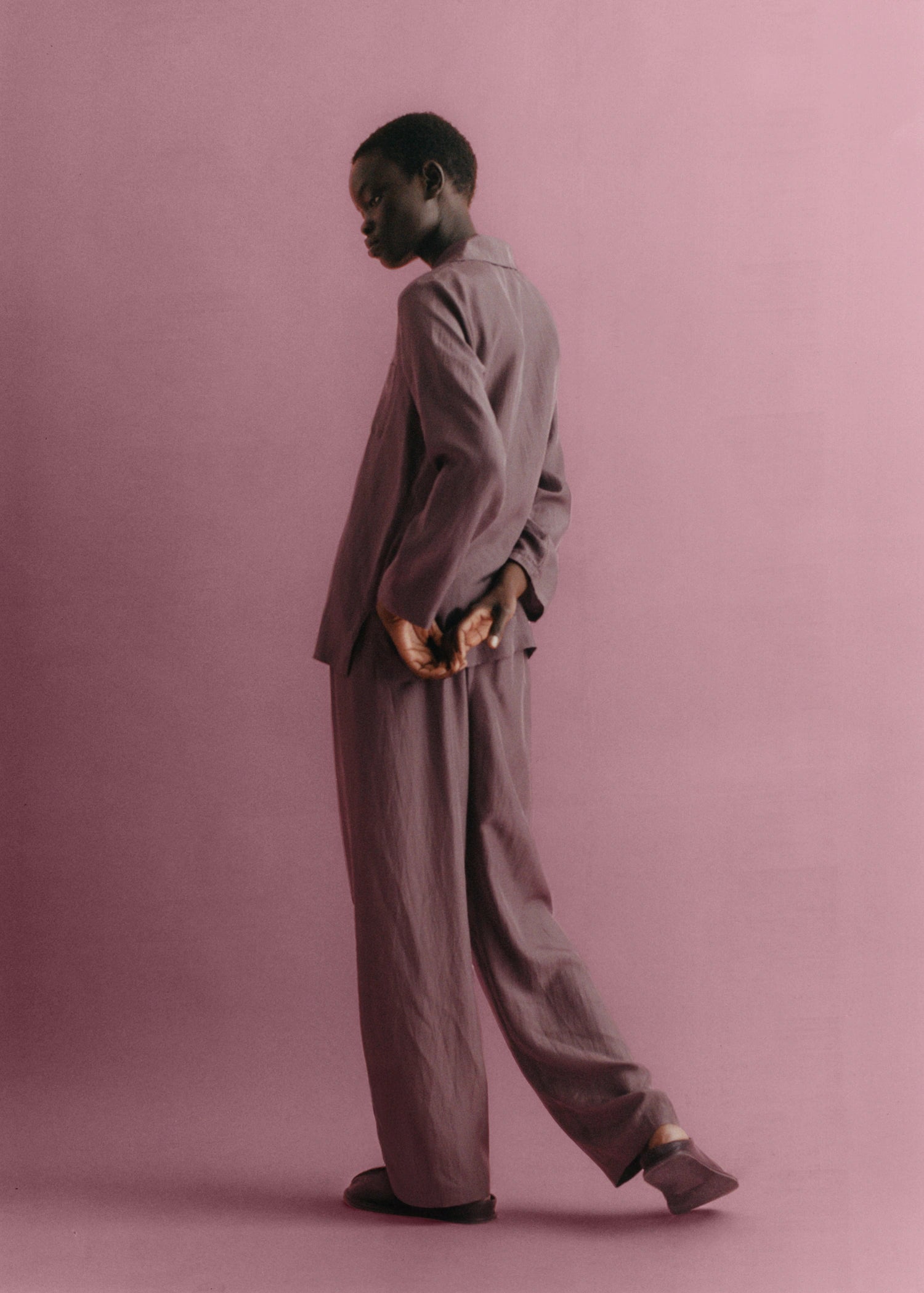Long Silk Trousers
