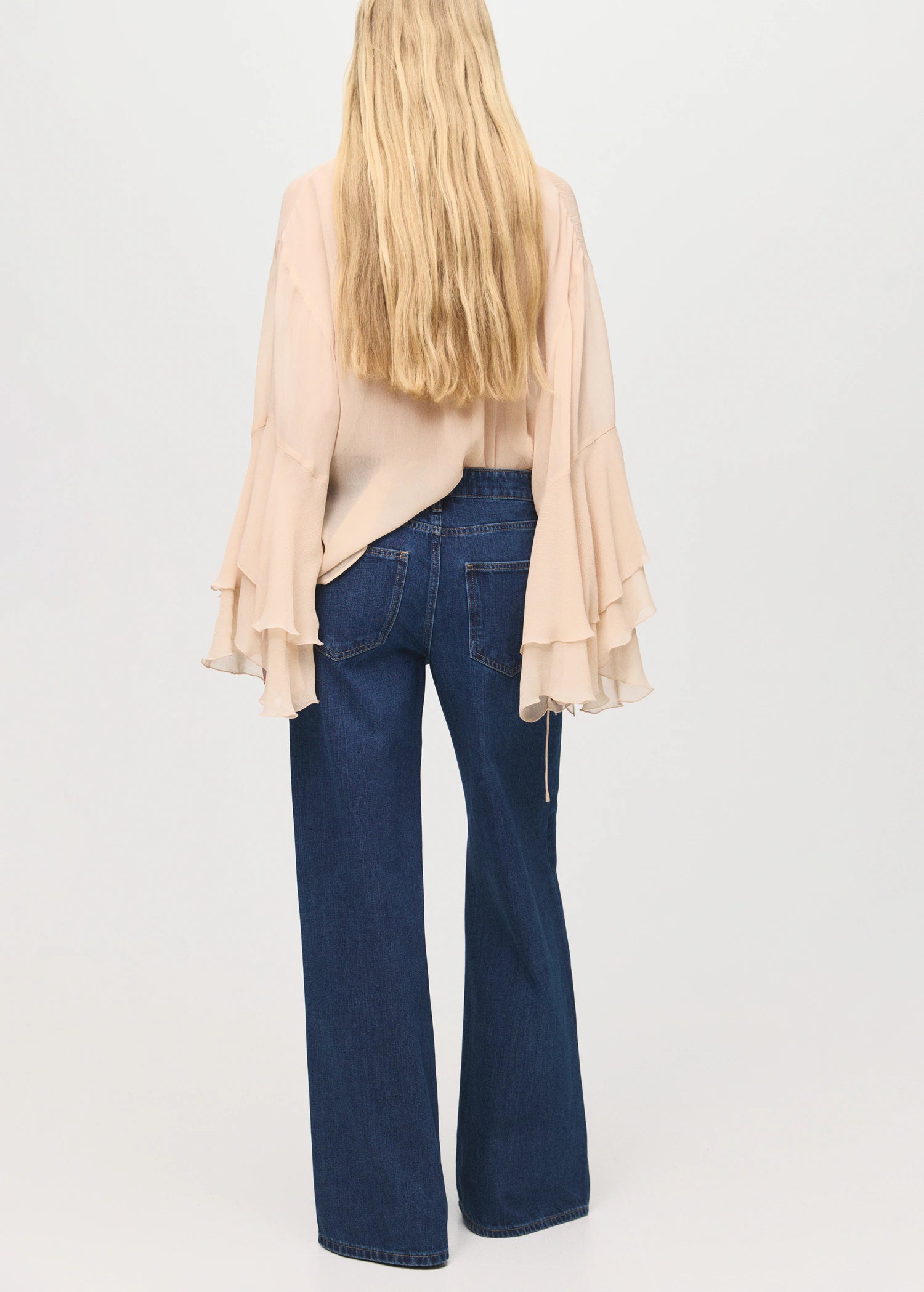 Low Rise Wide Leg Jeans