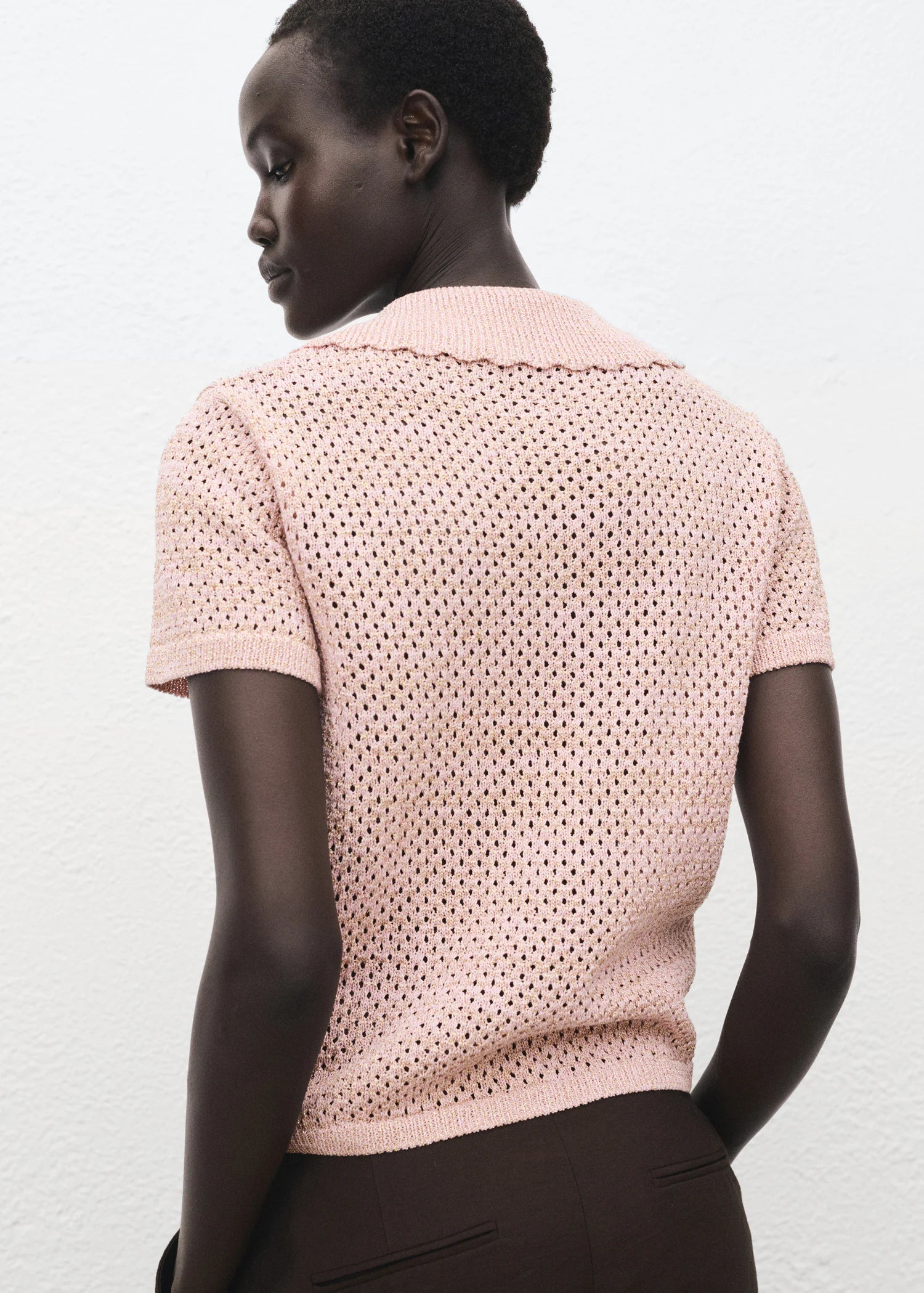 Lurex Crochet Sweater