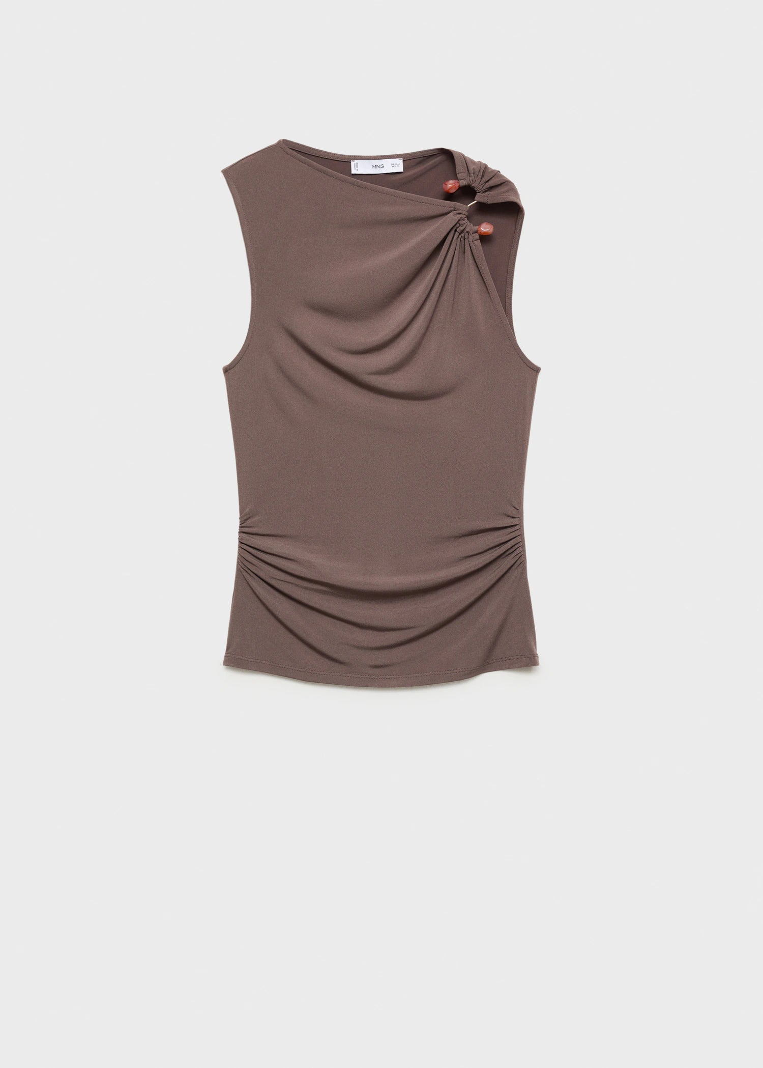 Lurex Knitted Top With Crossed Back