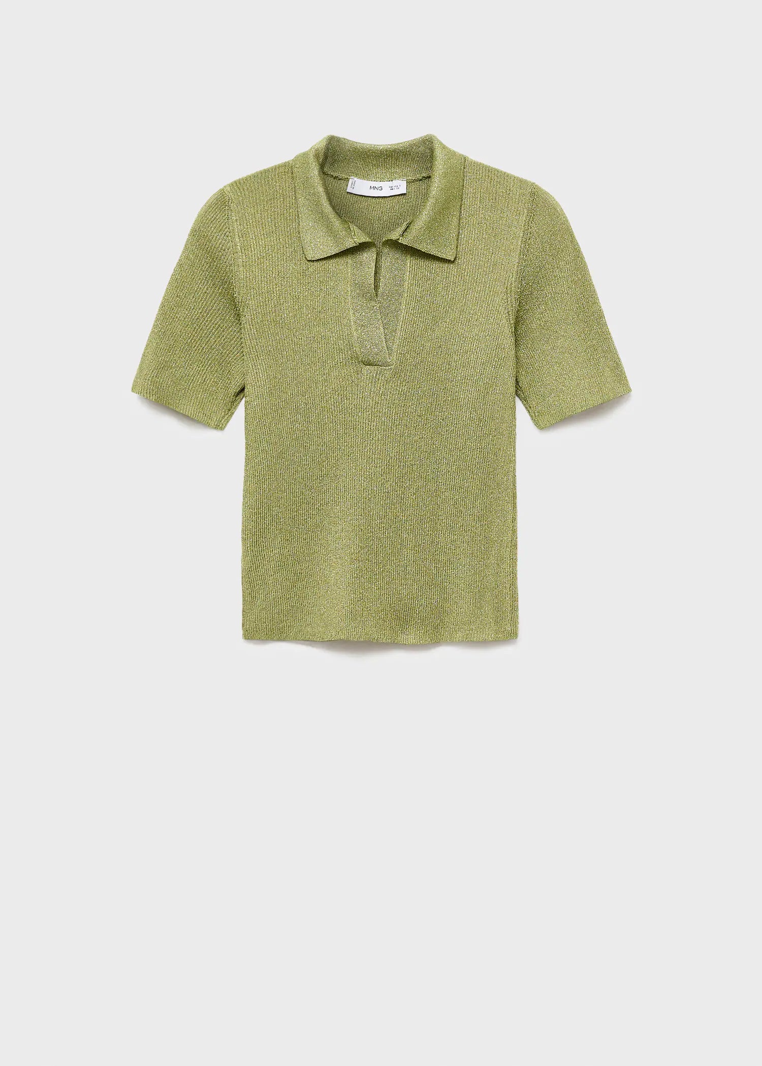 Lurex Polo Neck Sweater