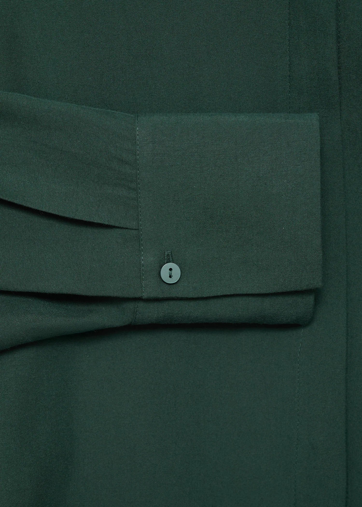 Lyocell Shirt With Hidden Buttons