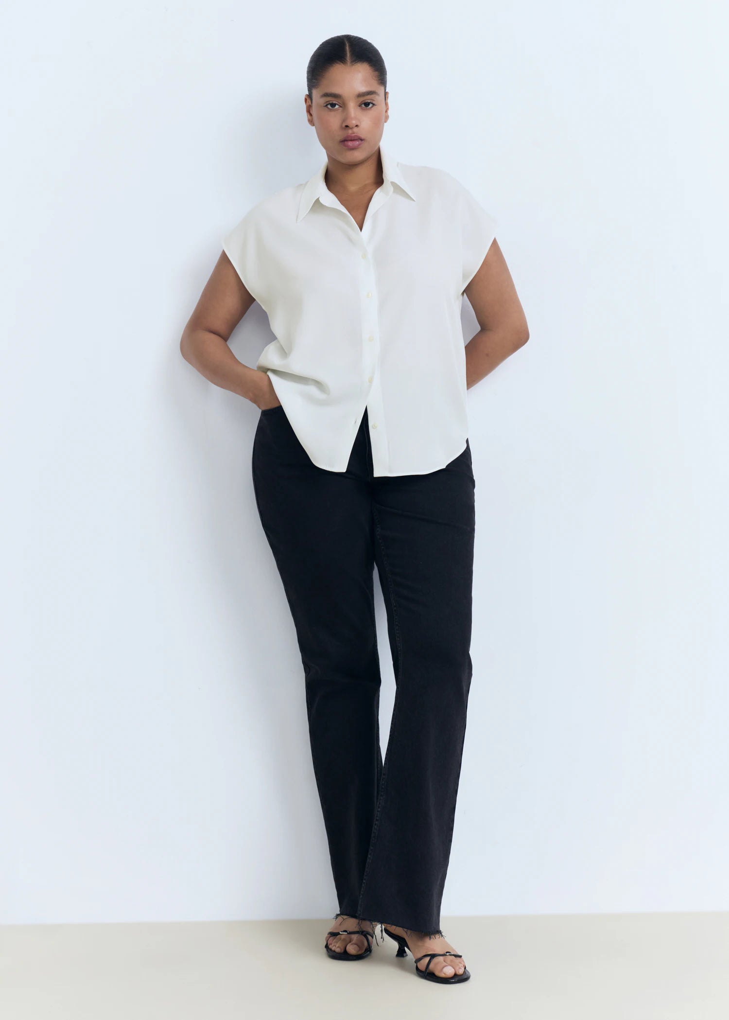 Lyocell Sleeveless Shirt