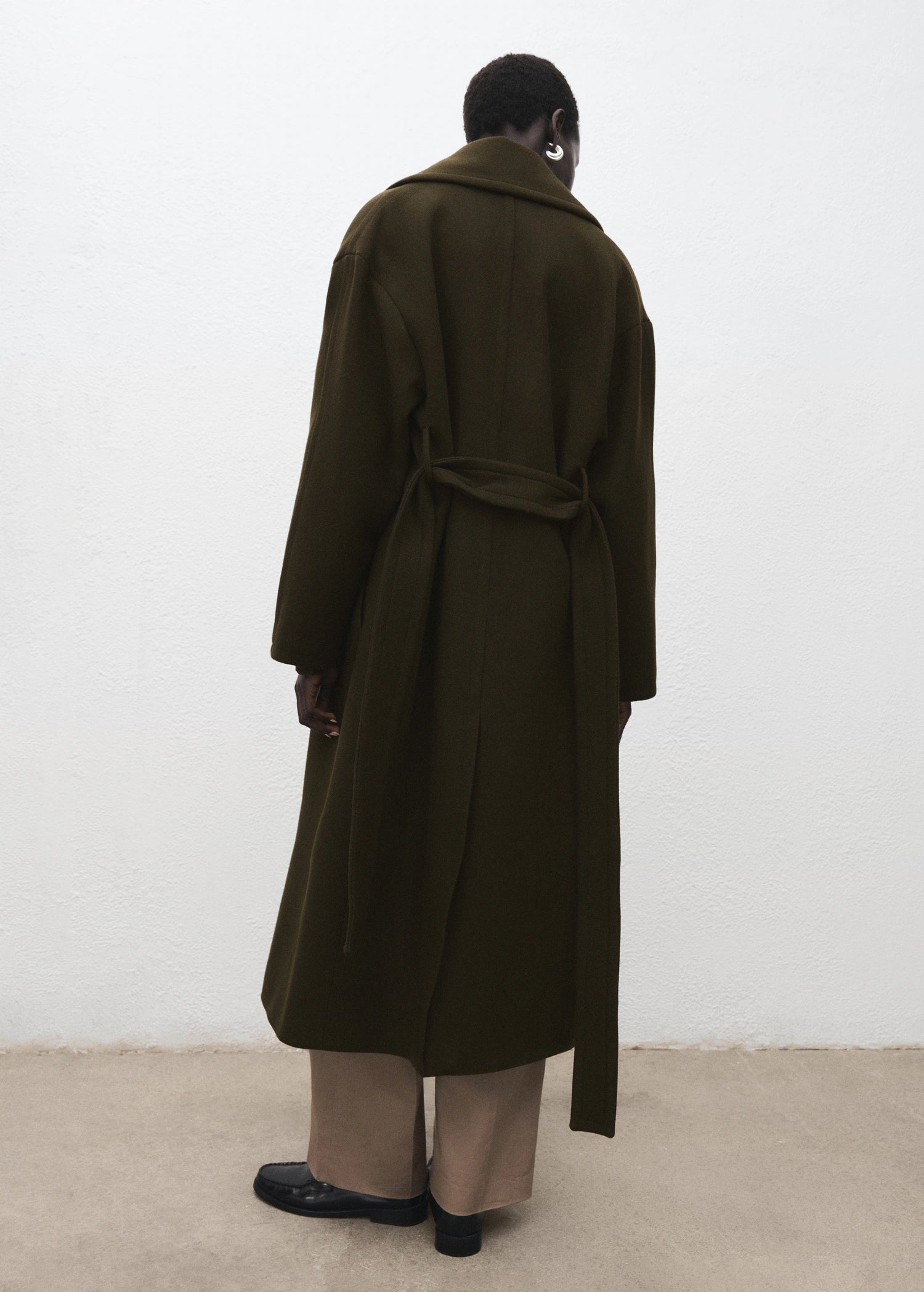 Manteco Wool Coat With Belt